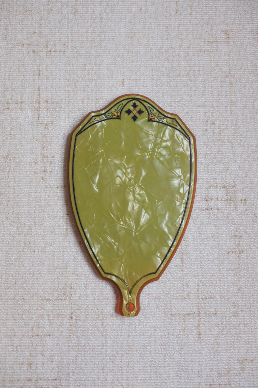 Vintage 青綠色裝飾手鏡