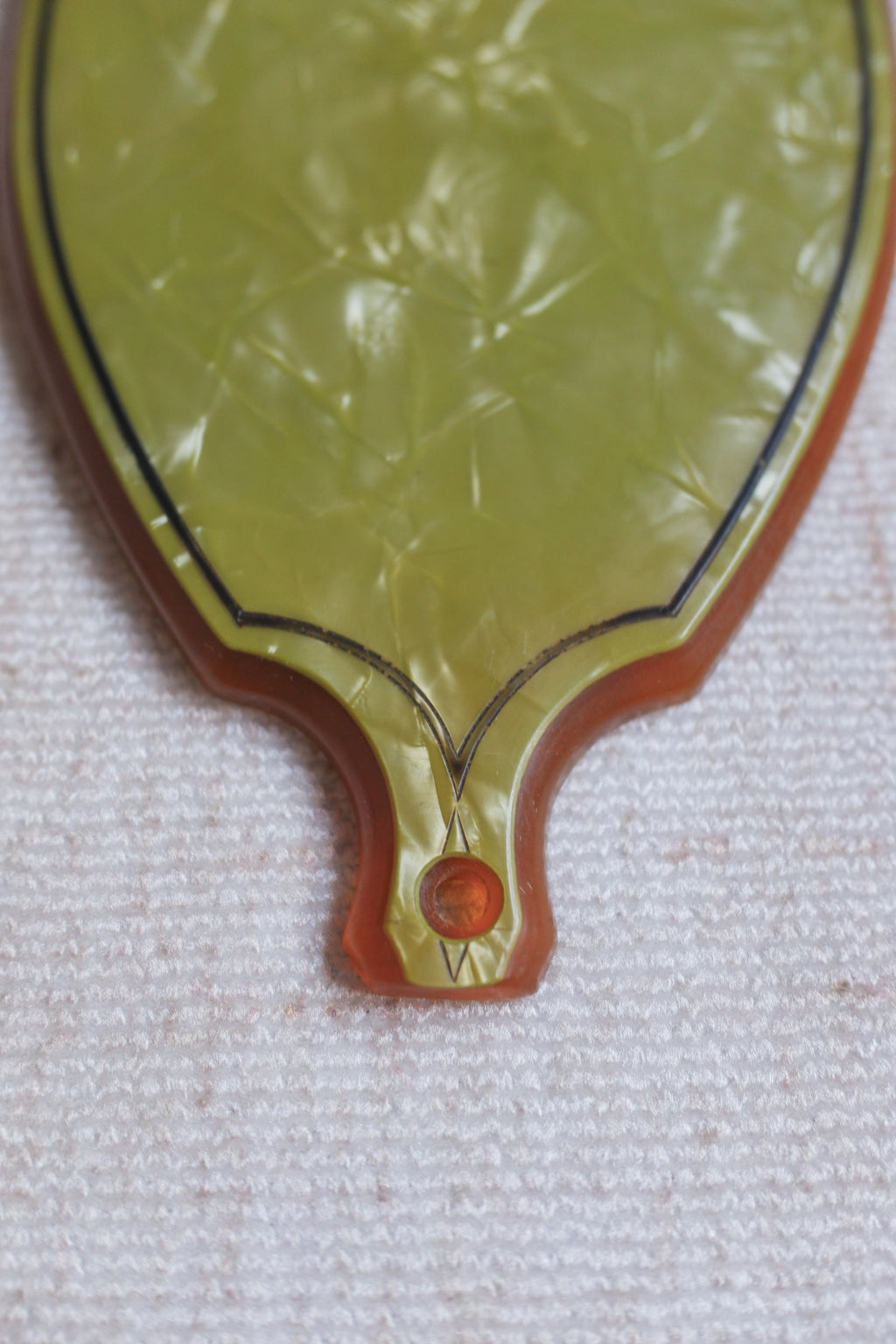 Vintage 青綠色裝飾手鏡