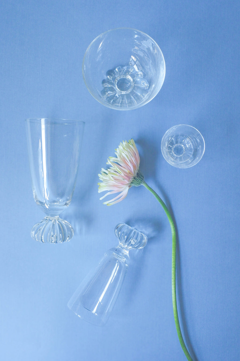 Vintage 南瓜腳玻璃杯