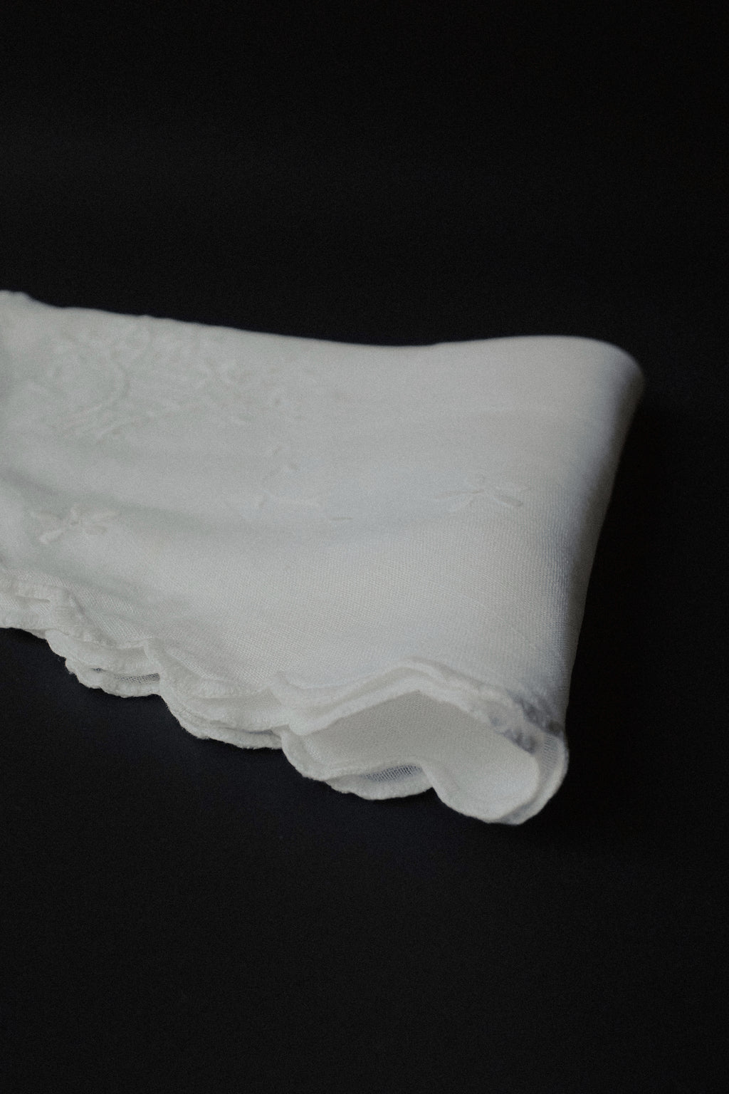 Vintage 圓型棉麻桌巾