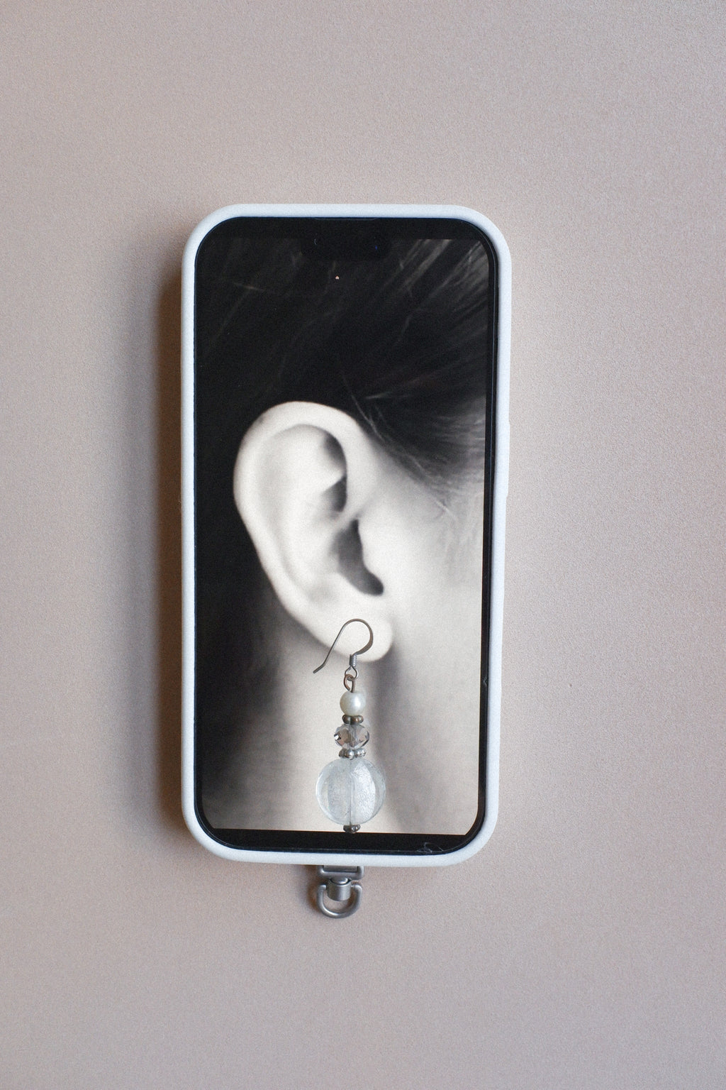Vintage 水晶質感玻璃耳環
