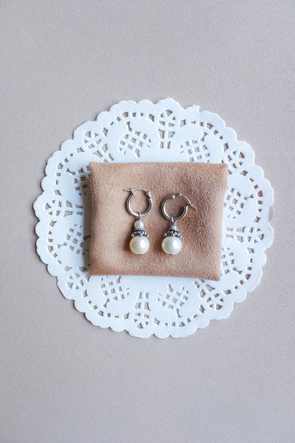 Vintage 珍珠垂墜古董耳環