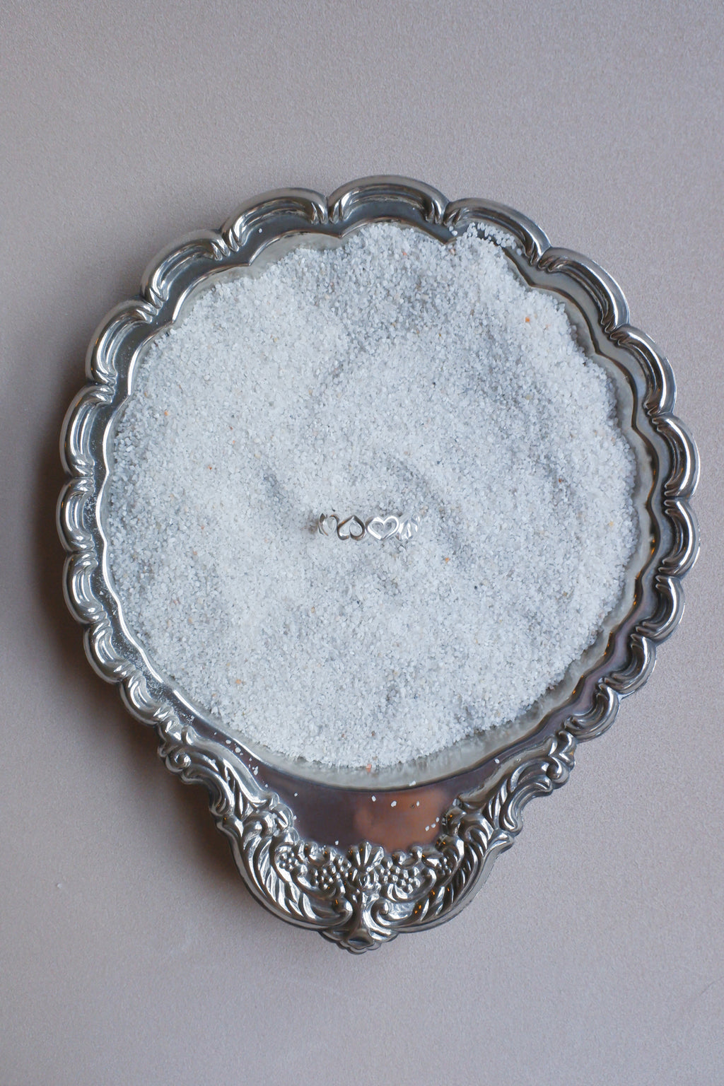 Vintage 純銀心型戒指