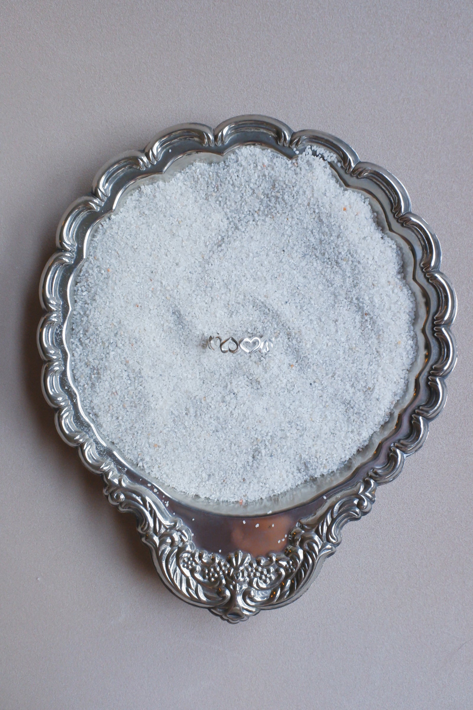 Vintage 純銀心型戒指