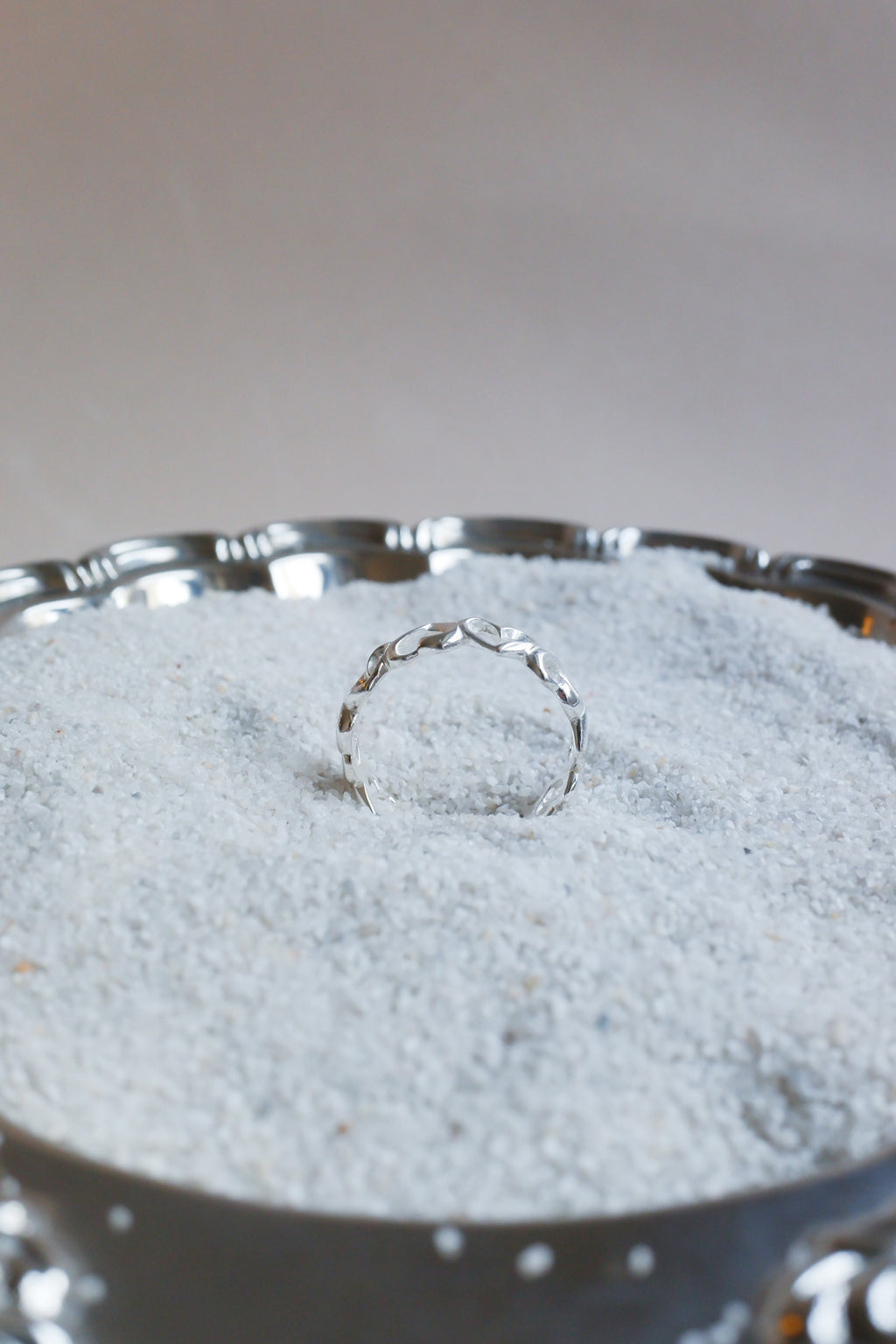 Vintage 純銀心型戒指