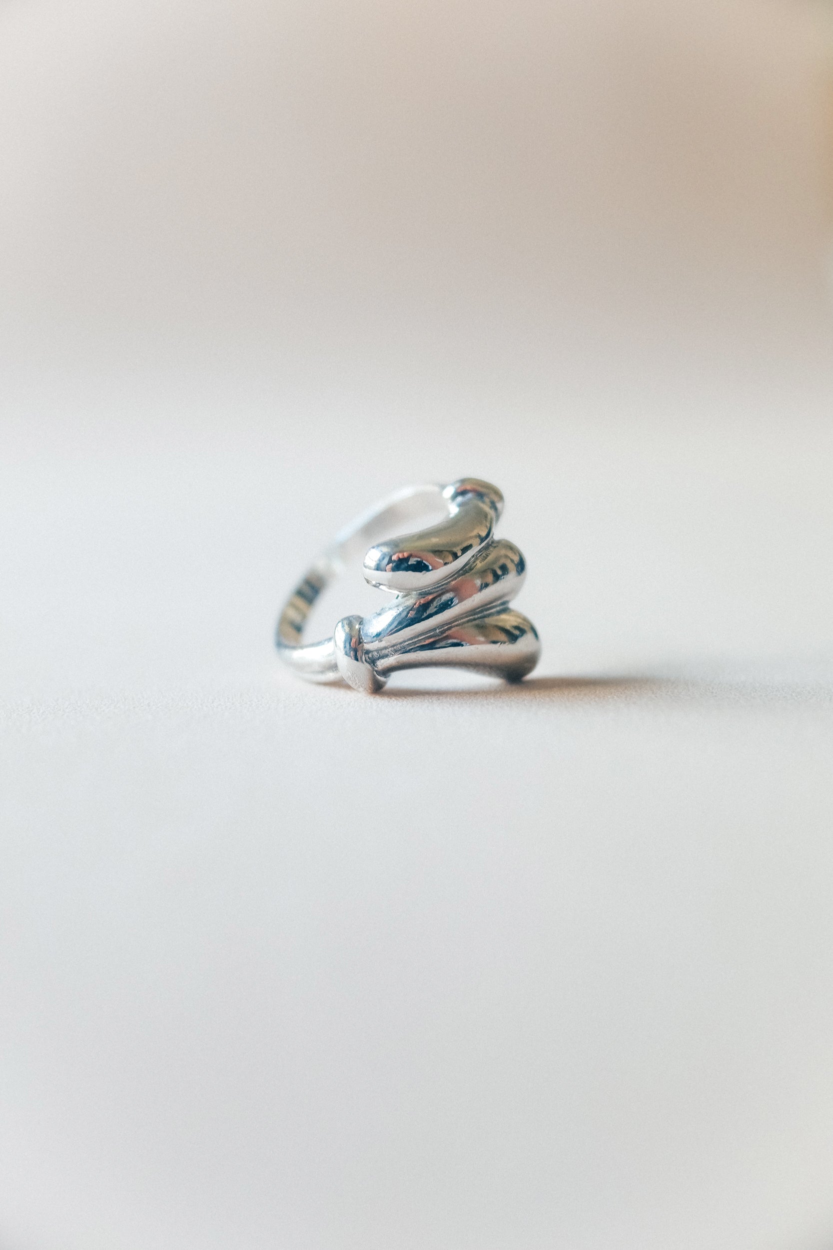 Vintage 流線925銀古董戒指