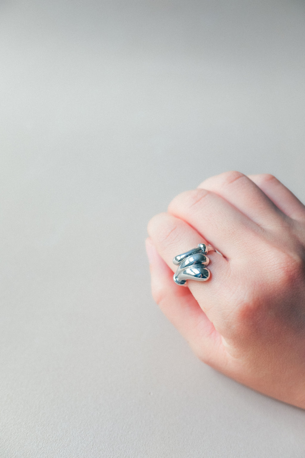 Vintage 流線925銀古董戒指