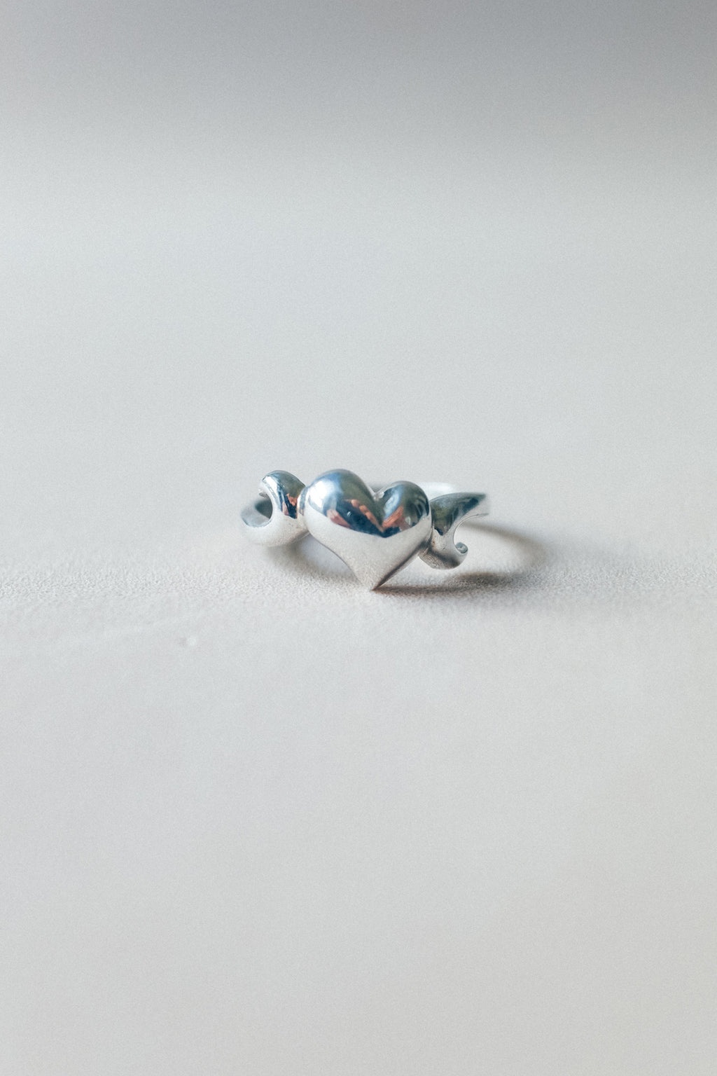 Vintage 愛心925銀古董戒指