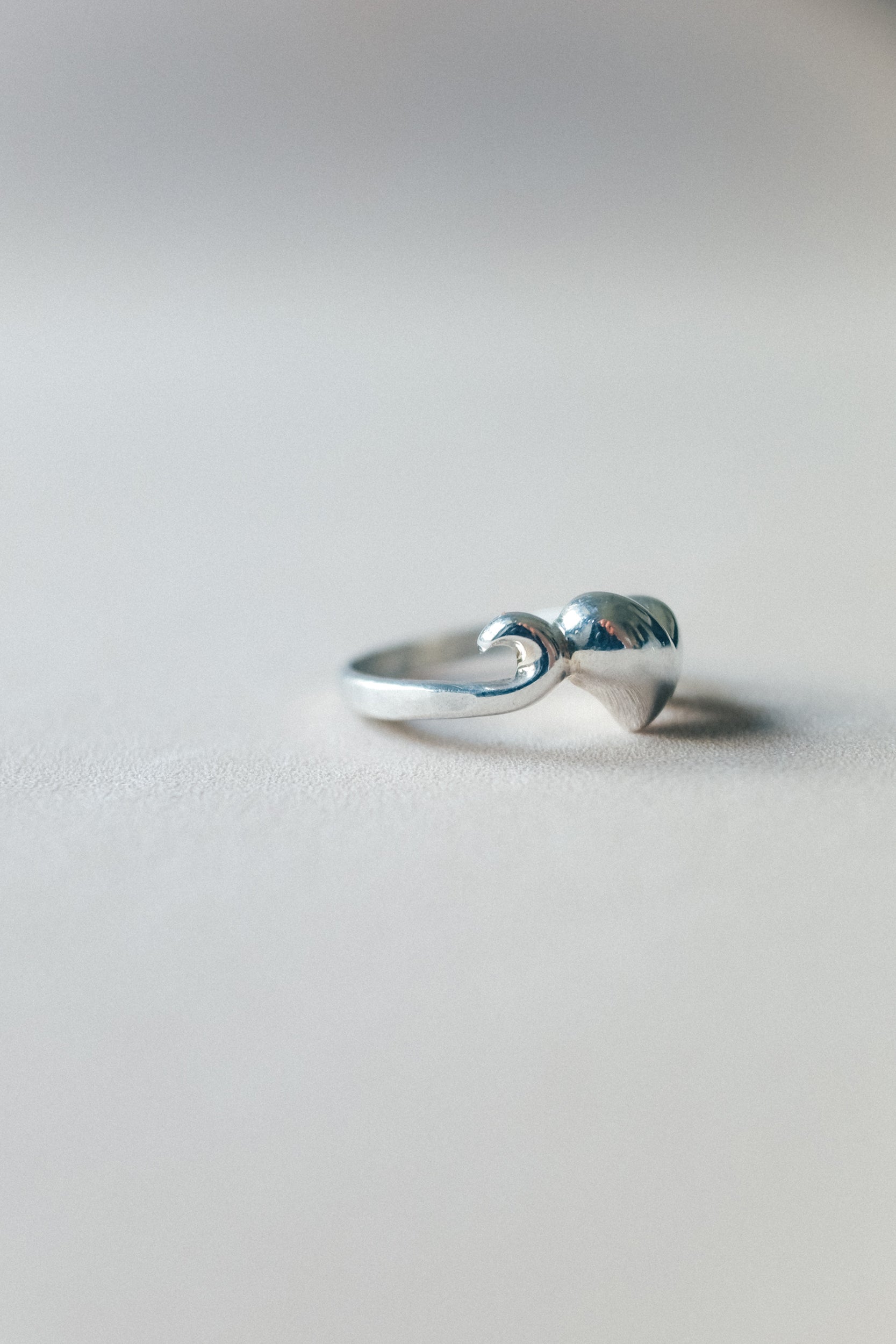 Vintage 愛心925銀古董戒指