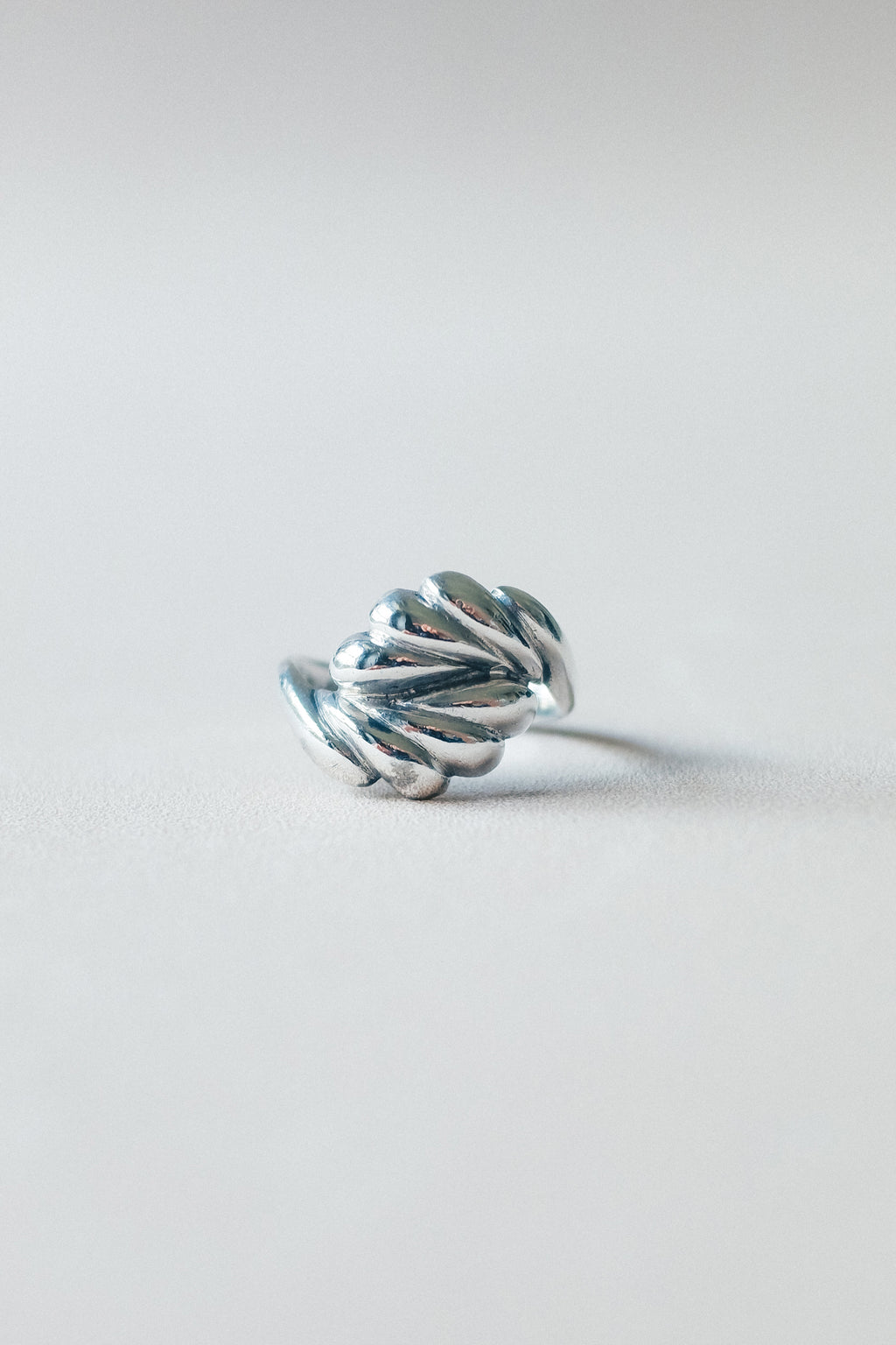 Vintage 羽毛925銀古董戒指