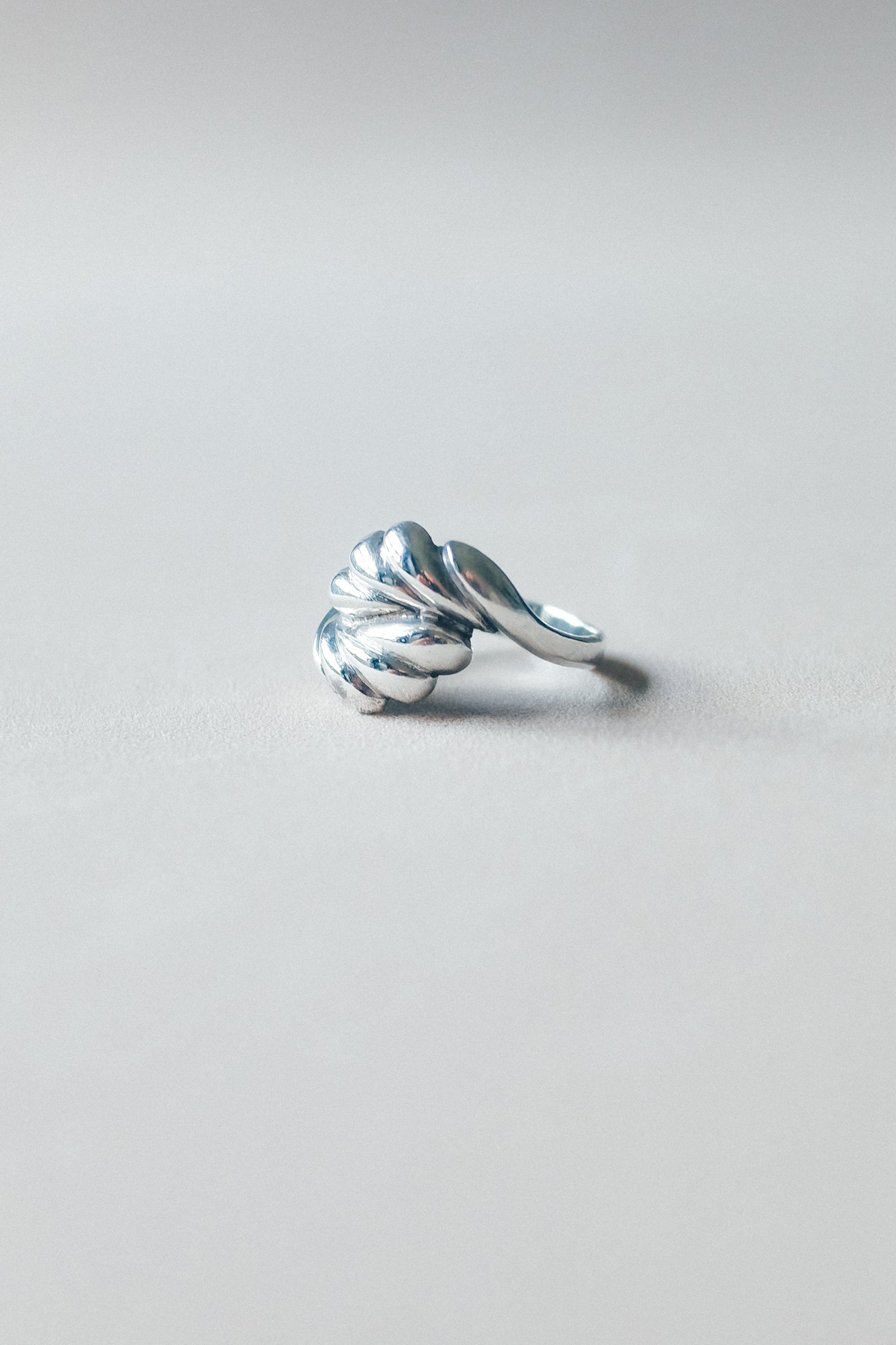 Vintage 羽毛925銀古董戒指