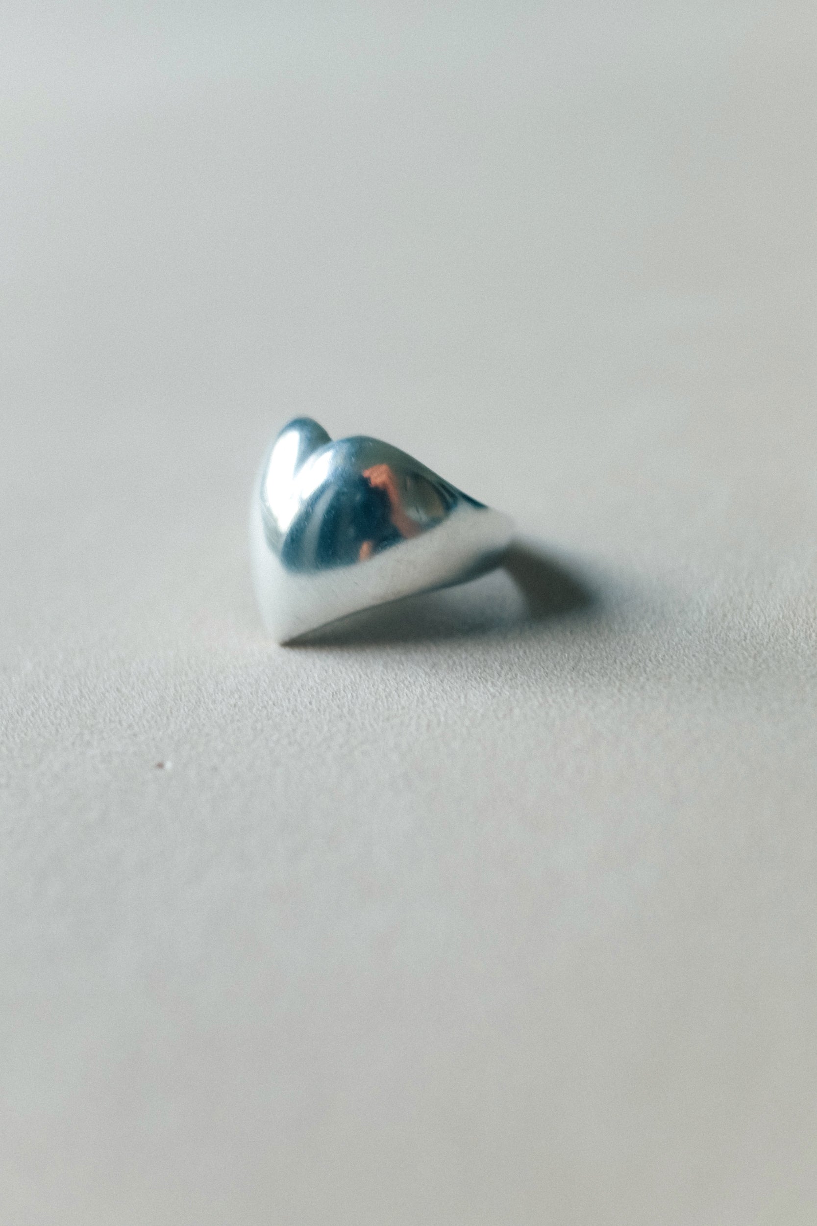 Vintage 寬心925銀古董戒指