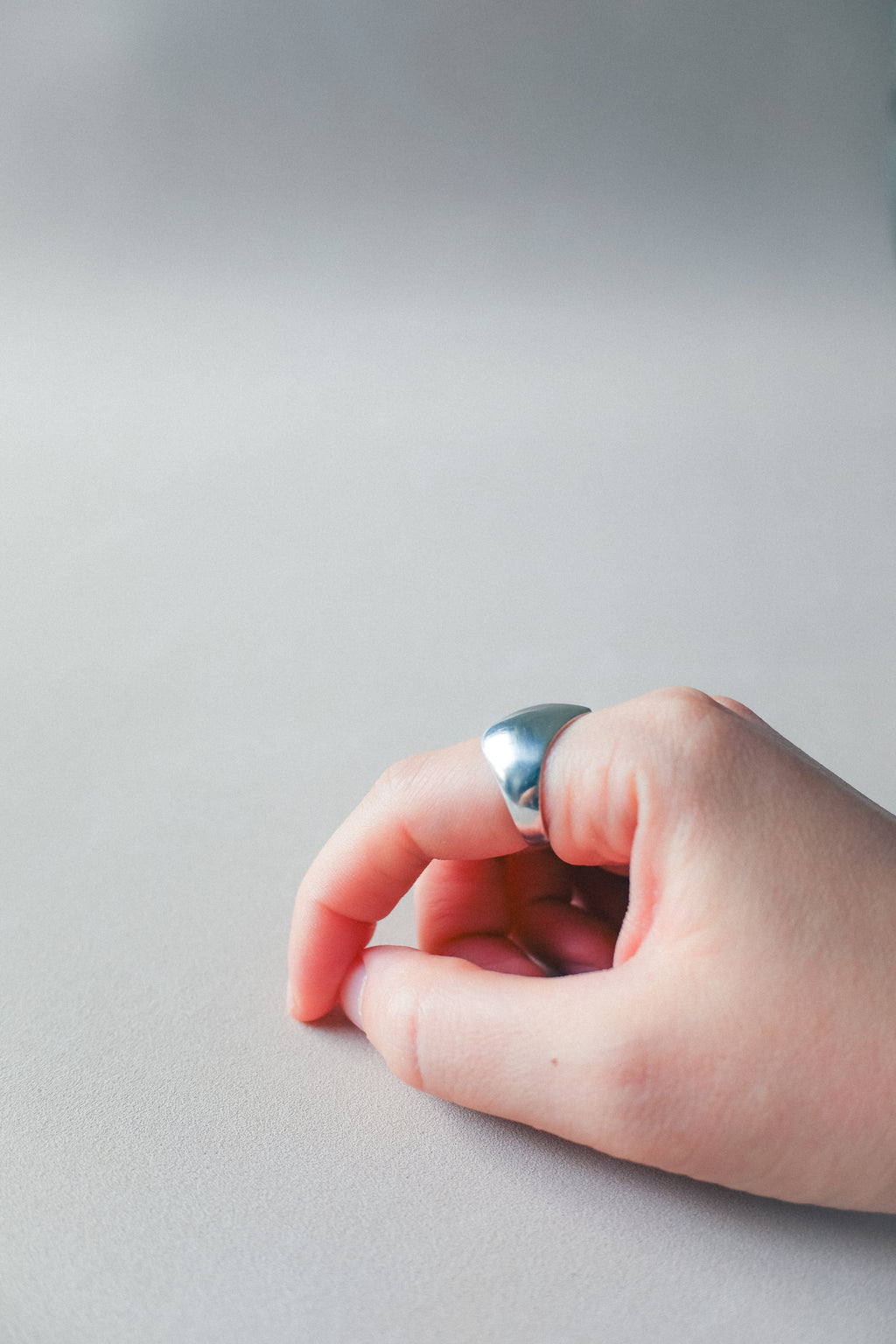 Vintage 寬心925銀古董戒指