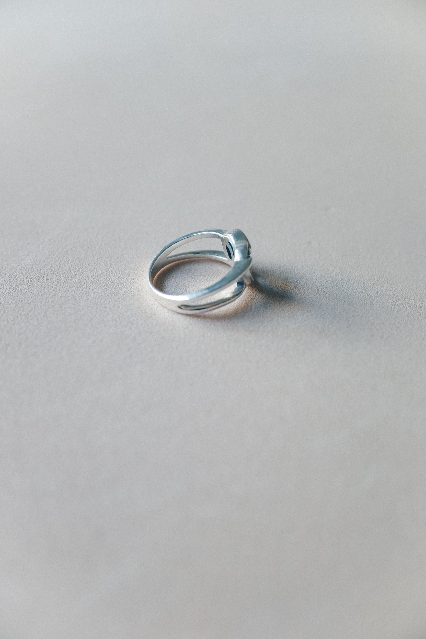 Vintage 心型勾勒925銀古董戒指