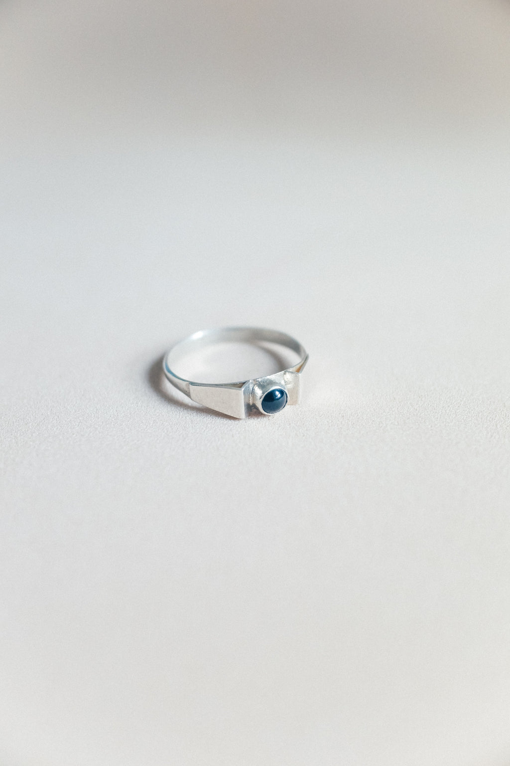 Vintage 黑瑪瑙925銀古董戒指