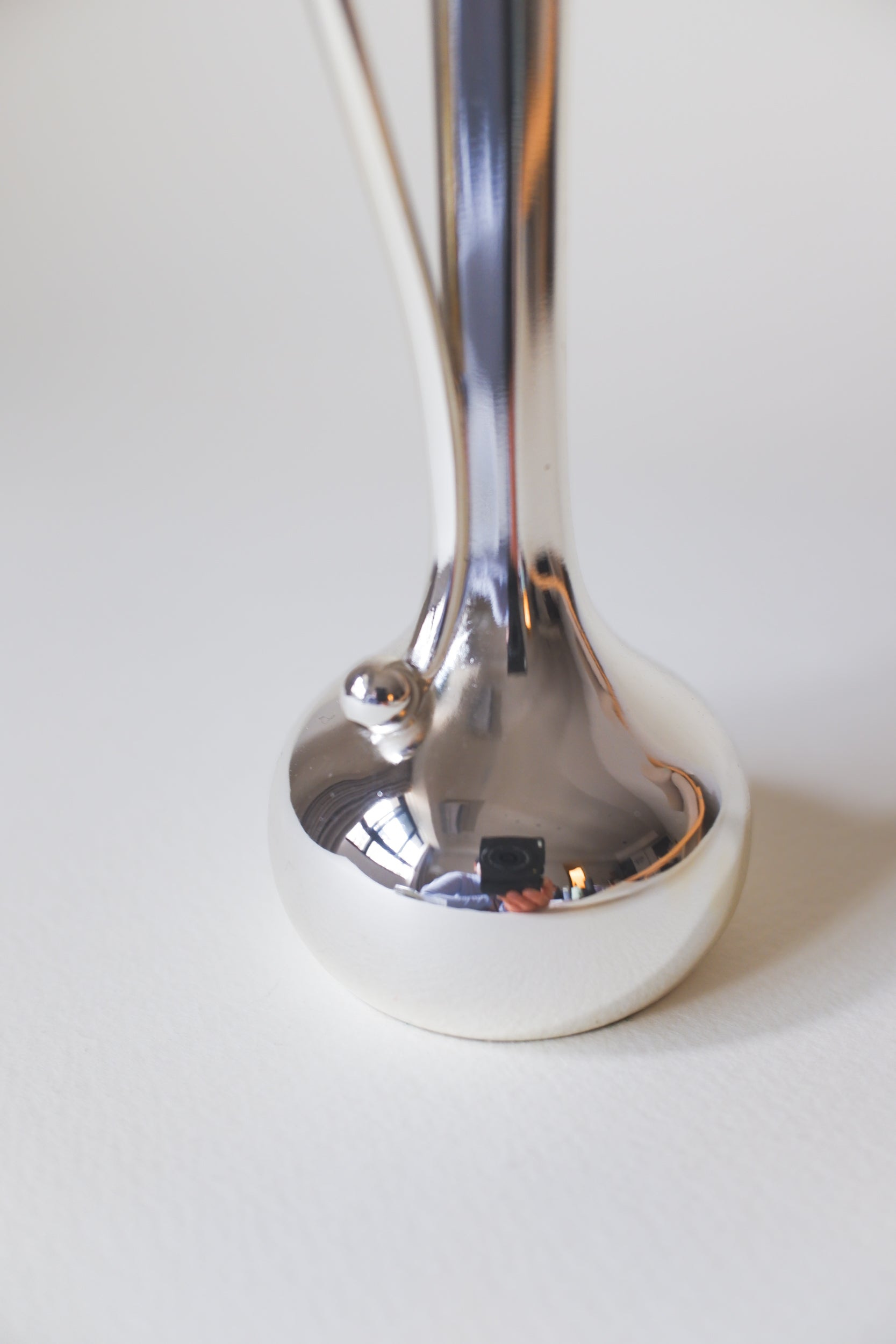 Vintage 極簡鍍銀細頸花器