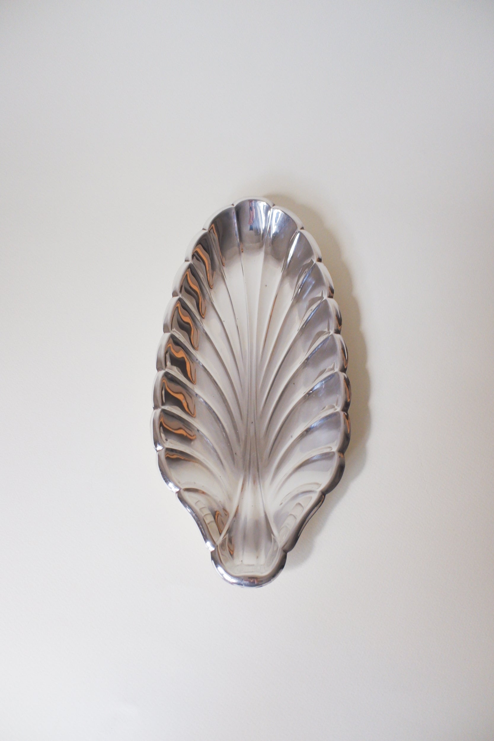 Vintage 鍍銀長葉造型大盤