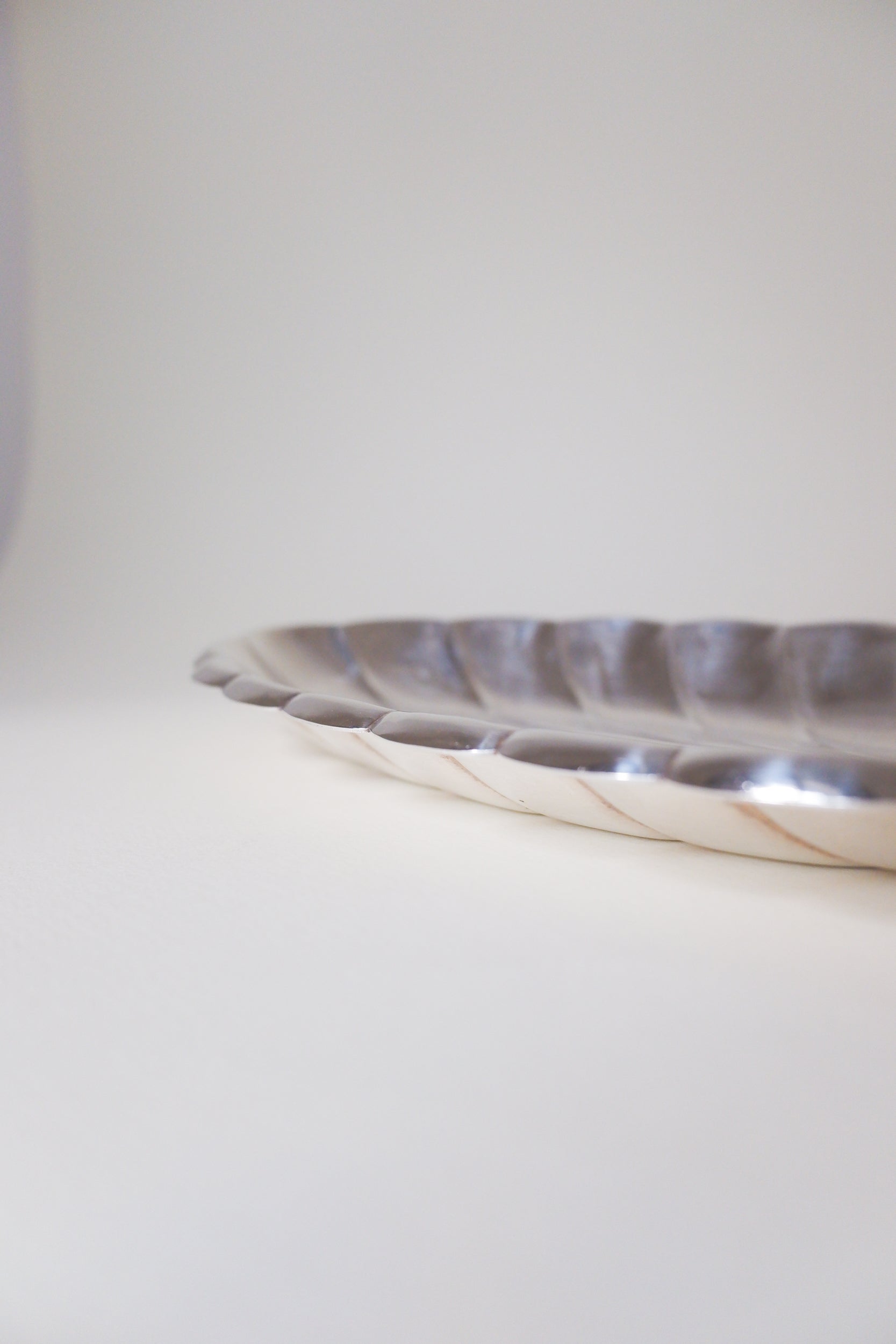 Vintage 鍍銀長葉造型大盤