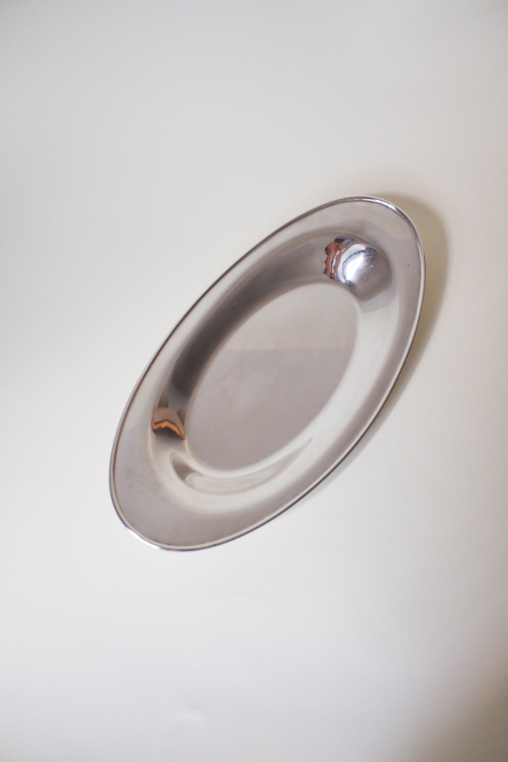 Vintage 鍍銀橢圓映光大盤