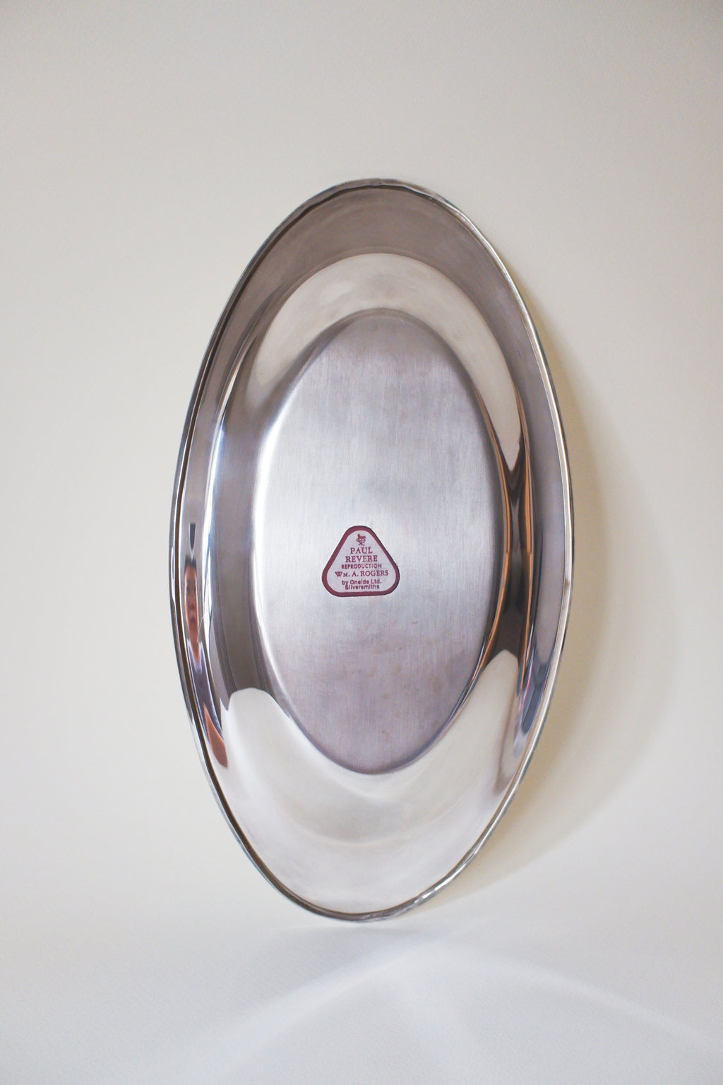 Vintage 鍍銀橢圓映光大盤