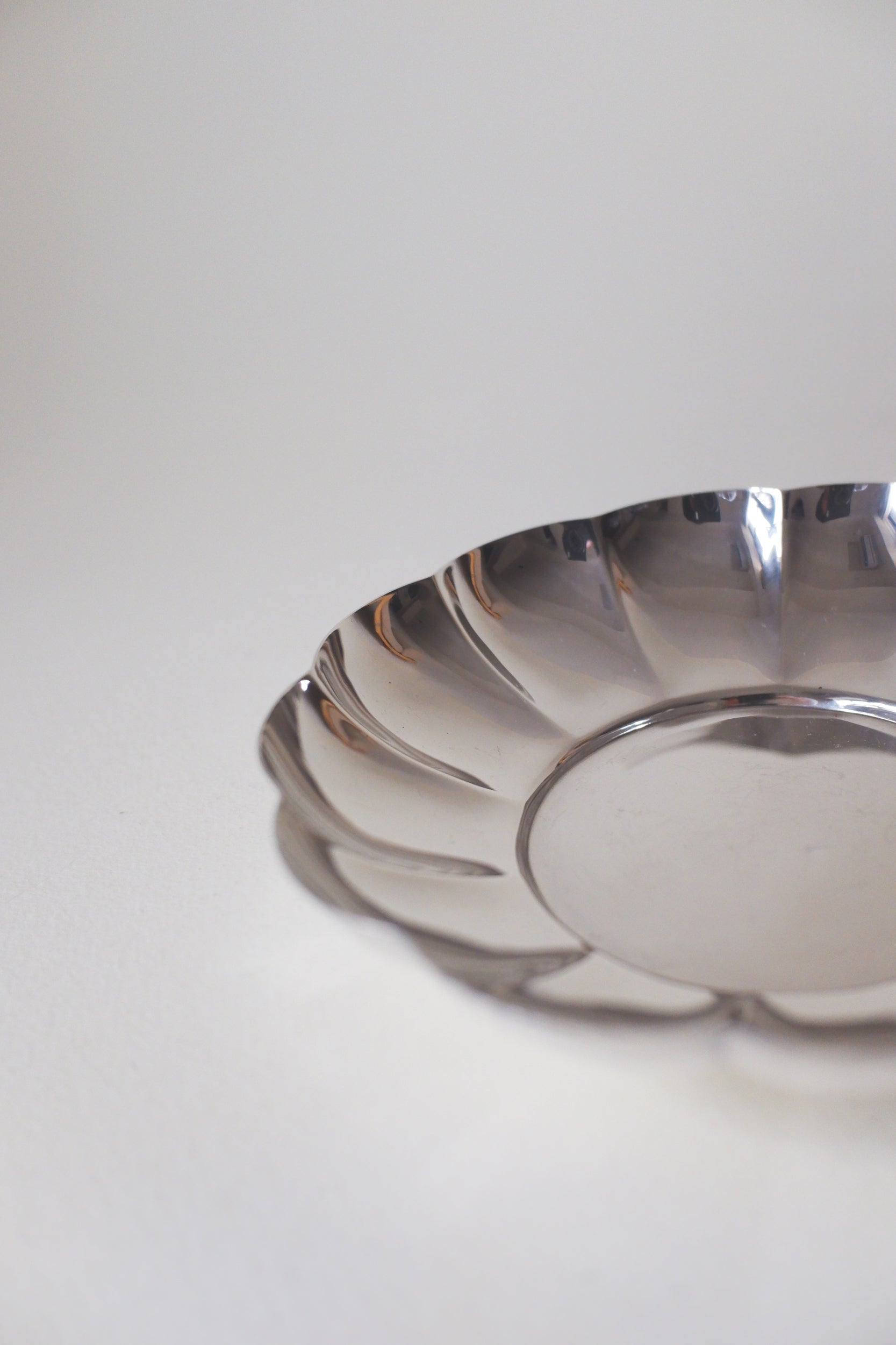 Vintage 鍍銀花瓣映光盤