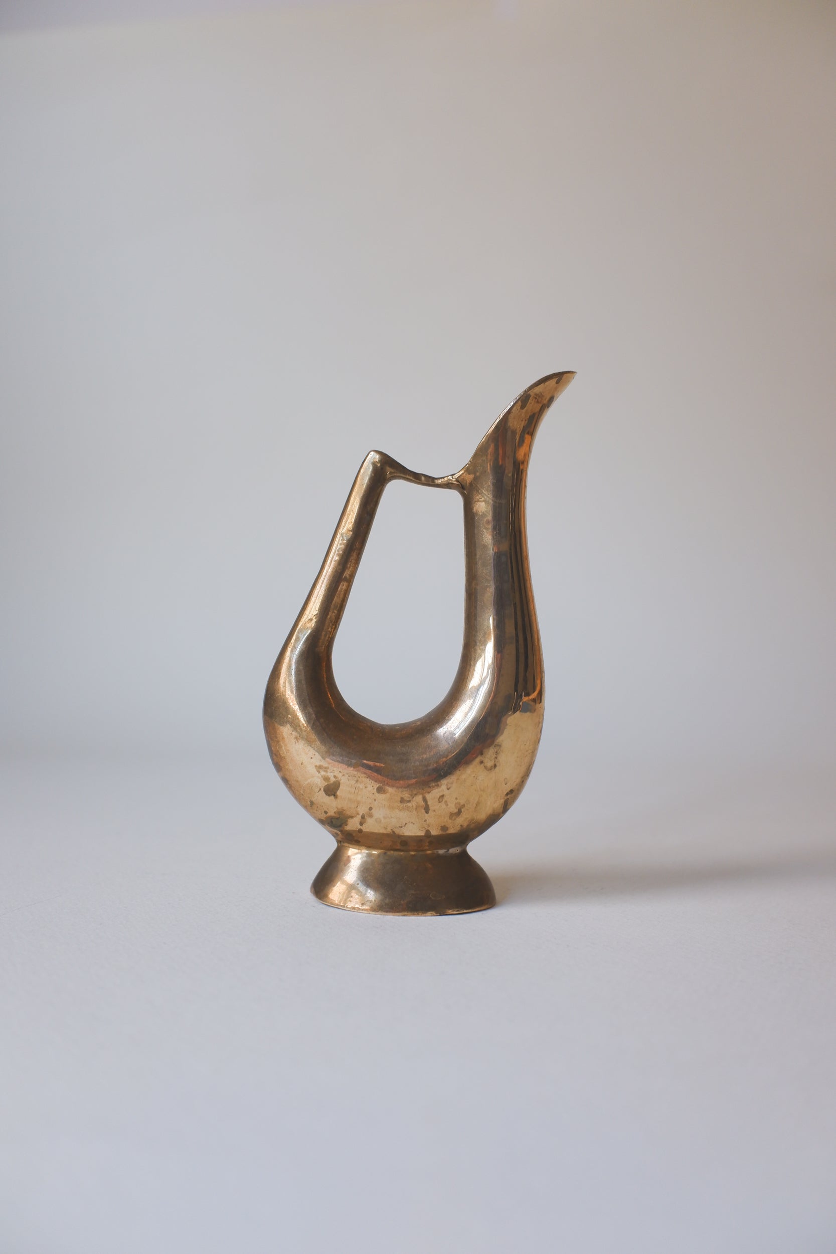 Vintage黃銅弧形把手小花器