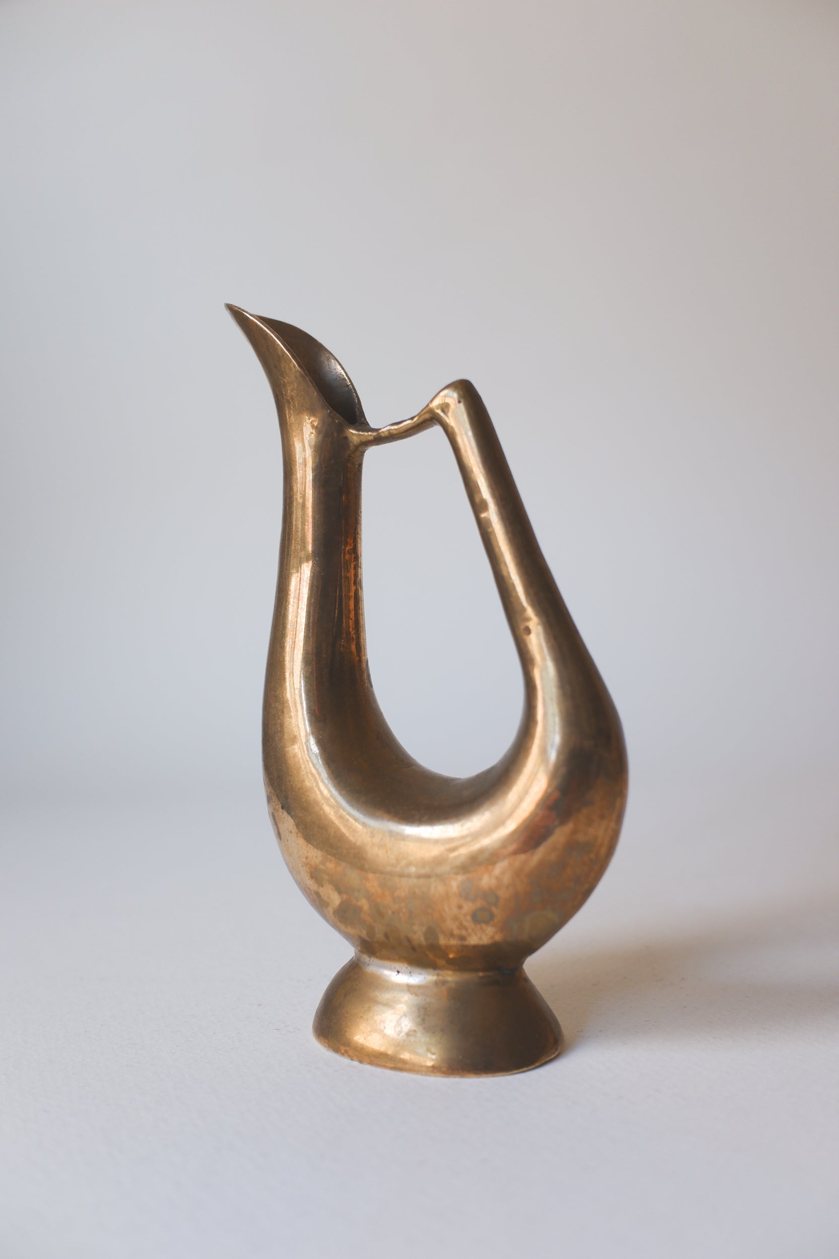 Vintage黃銅弧形把手小花器