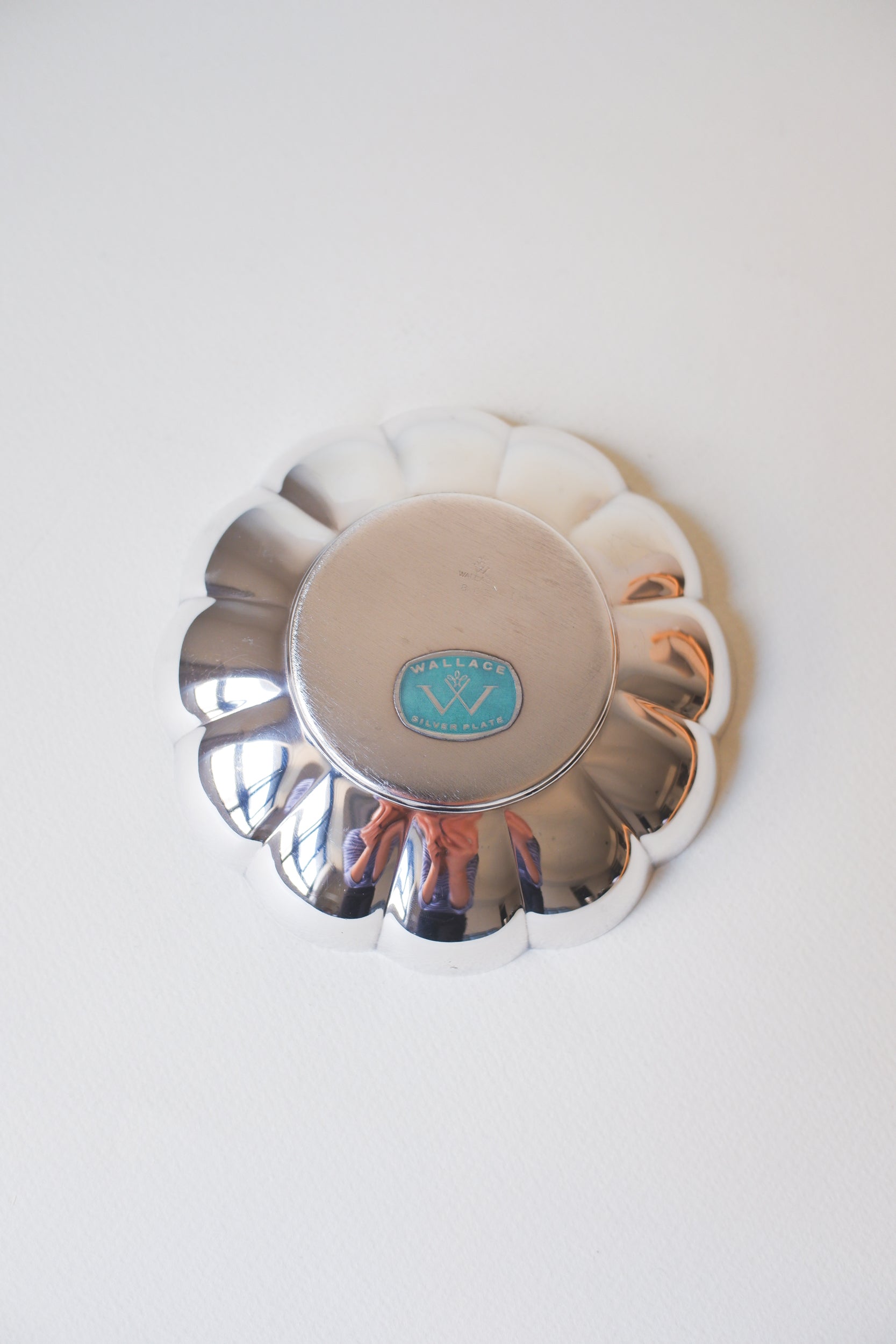 Vintage 鍍銀花瓣映光盤