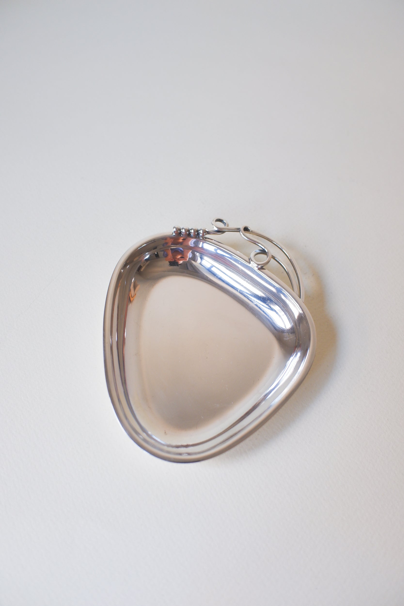 Vintage 丹麥細緻曲線銀盤