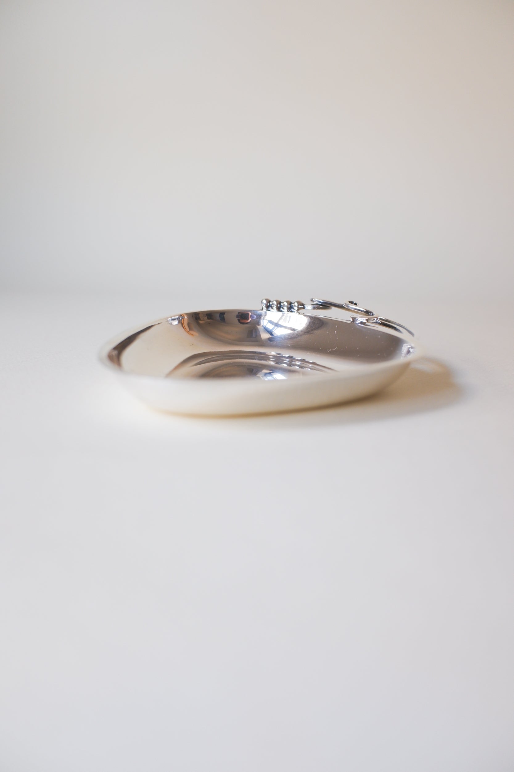 Vintage 丹麥細緻曲線銀盤