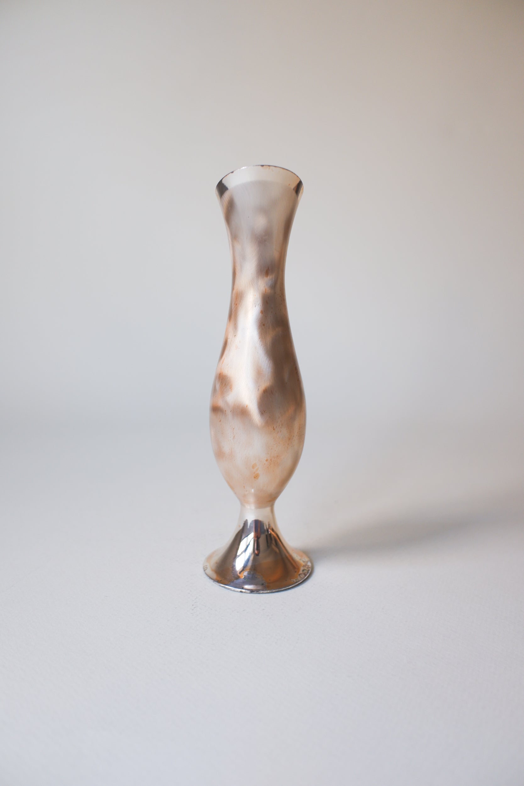 Vintage鍍銀雲紋把手花器