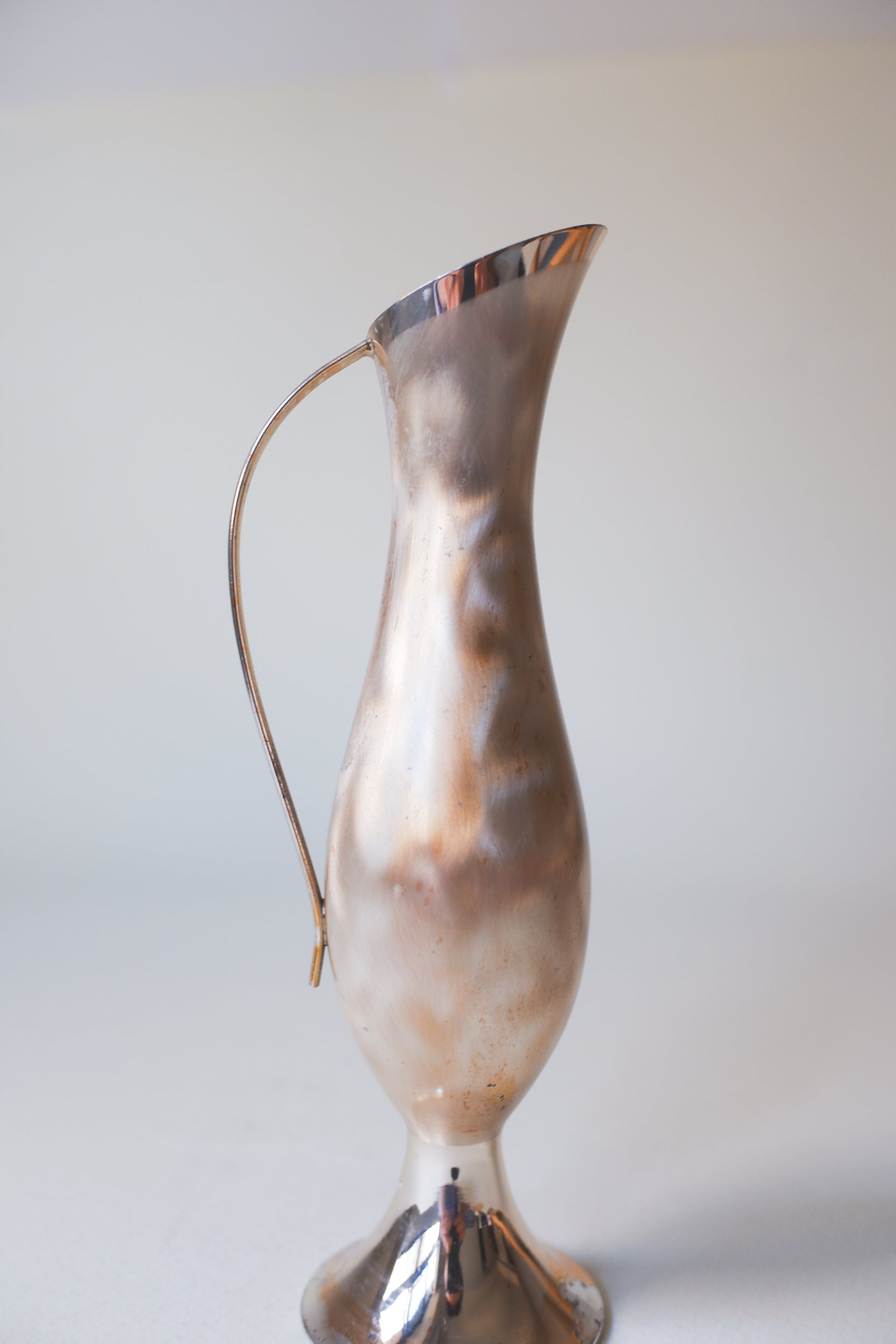 Vintage鍍銀雲紋把手花器