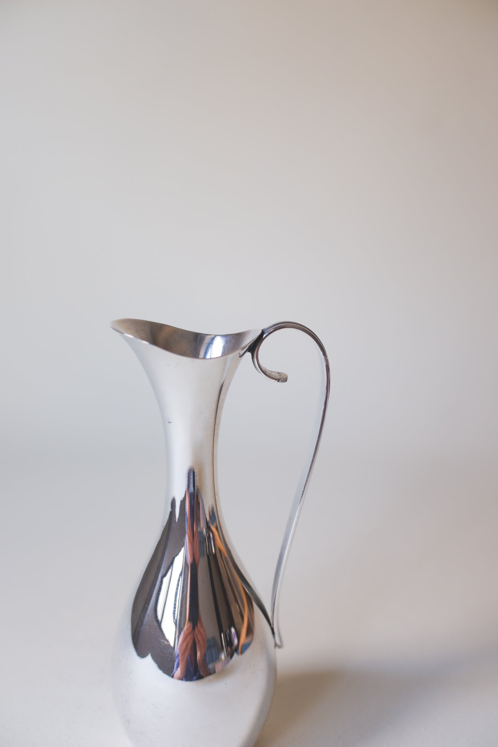 Vintage 北歐極簡鍍銀曲線小花器