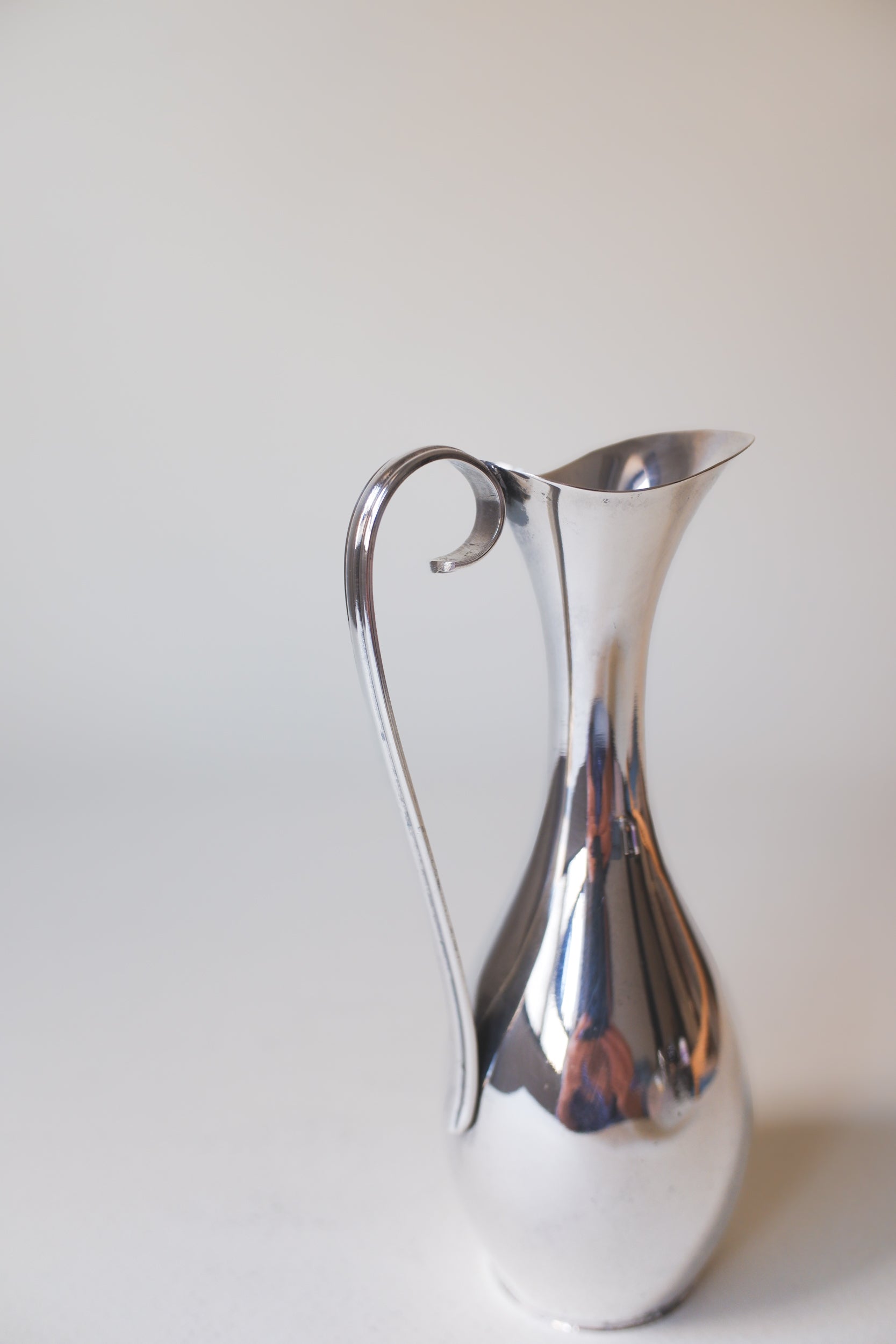 Vintage 北歐極簡鍍銀曲線小花器