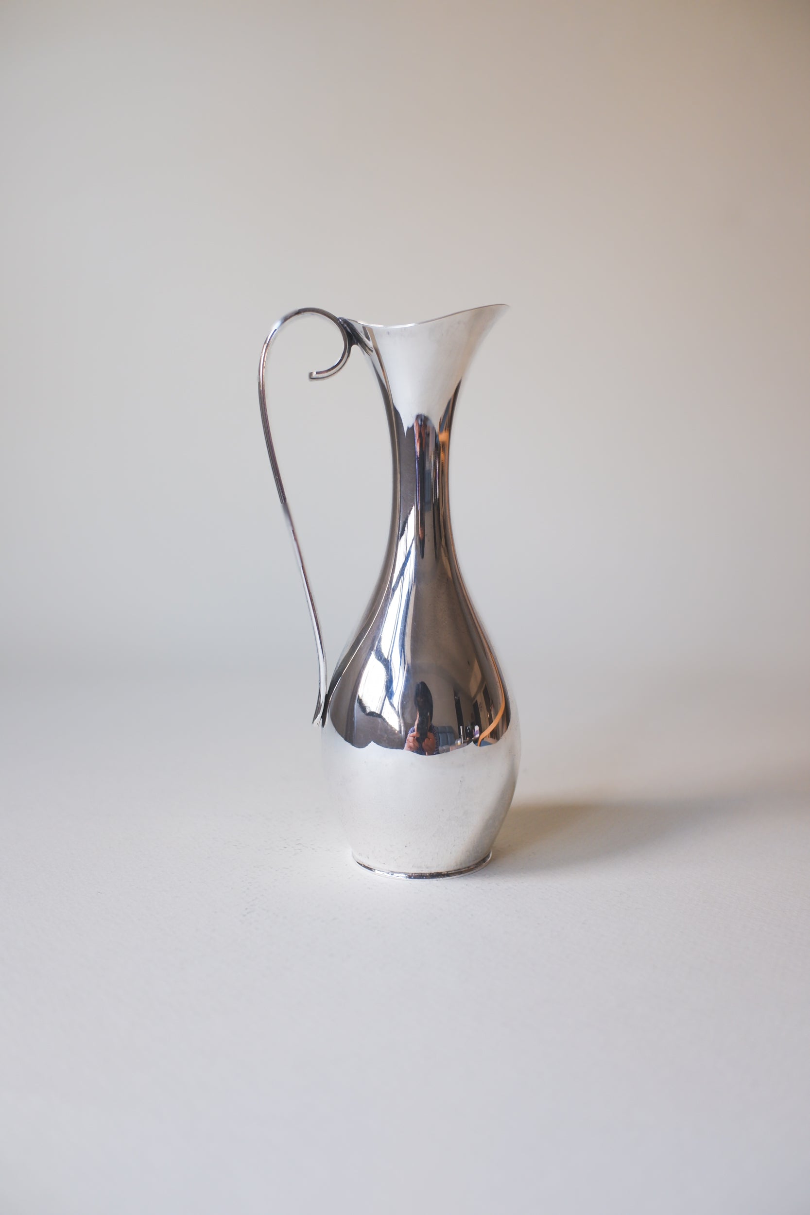 Vintage 北歐極簡鍍銀曲線小花器