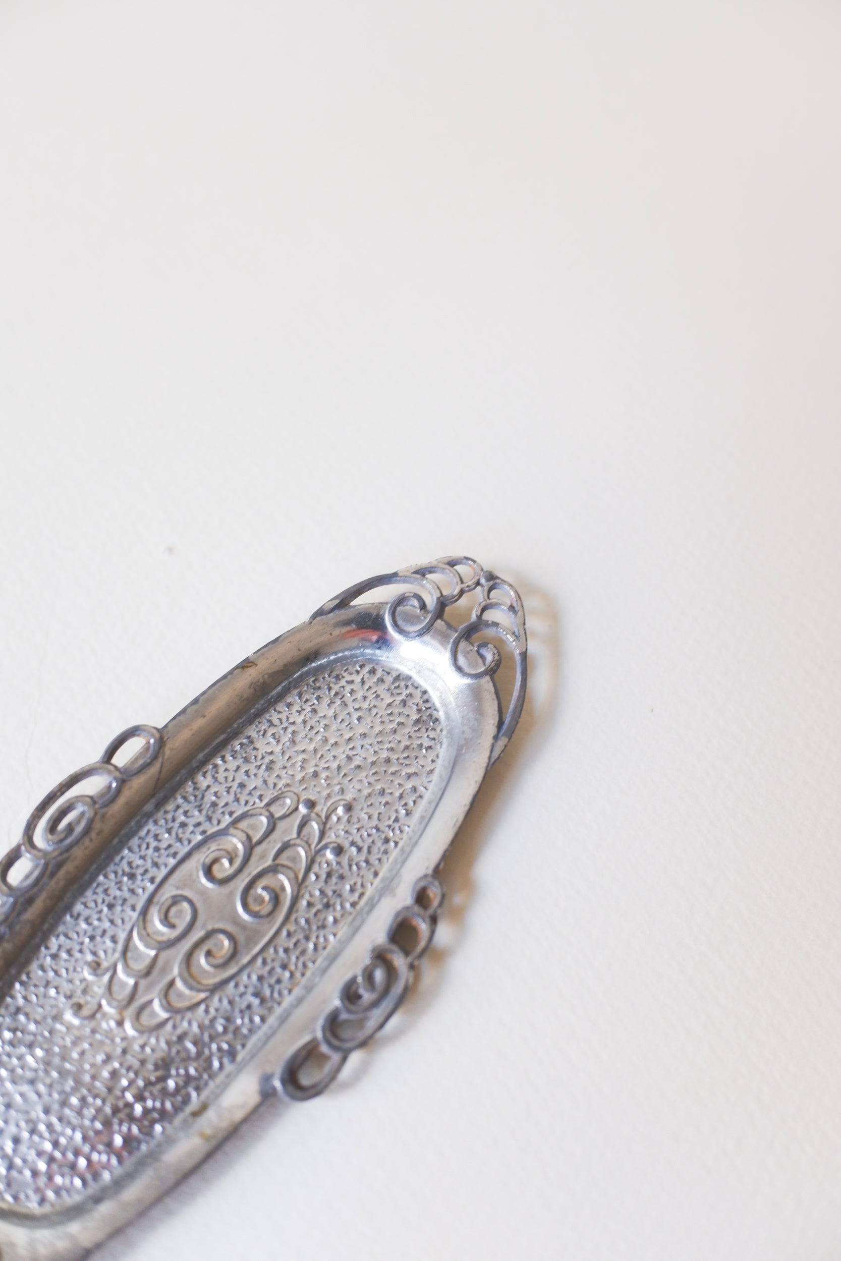 Vintage 鍍銀鏤空迷你盤