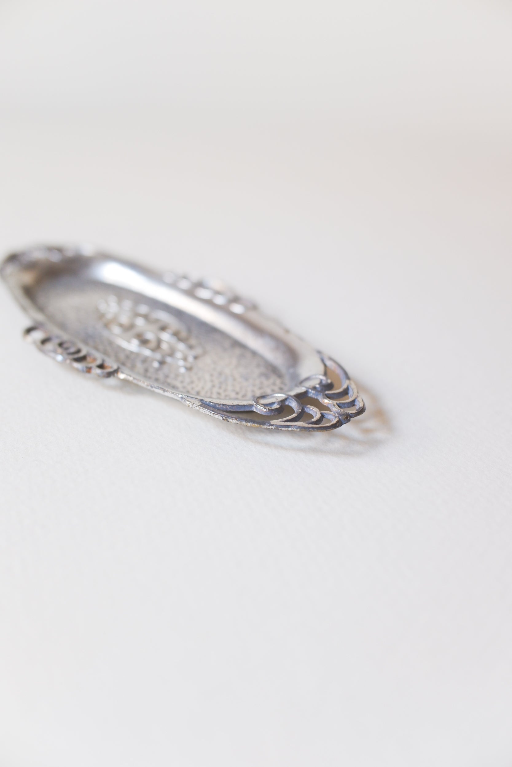 Vintage 鍍銀鏤空迷你盤