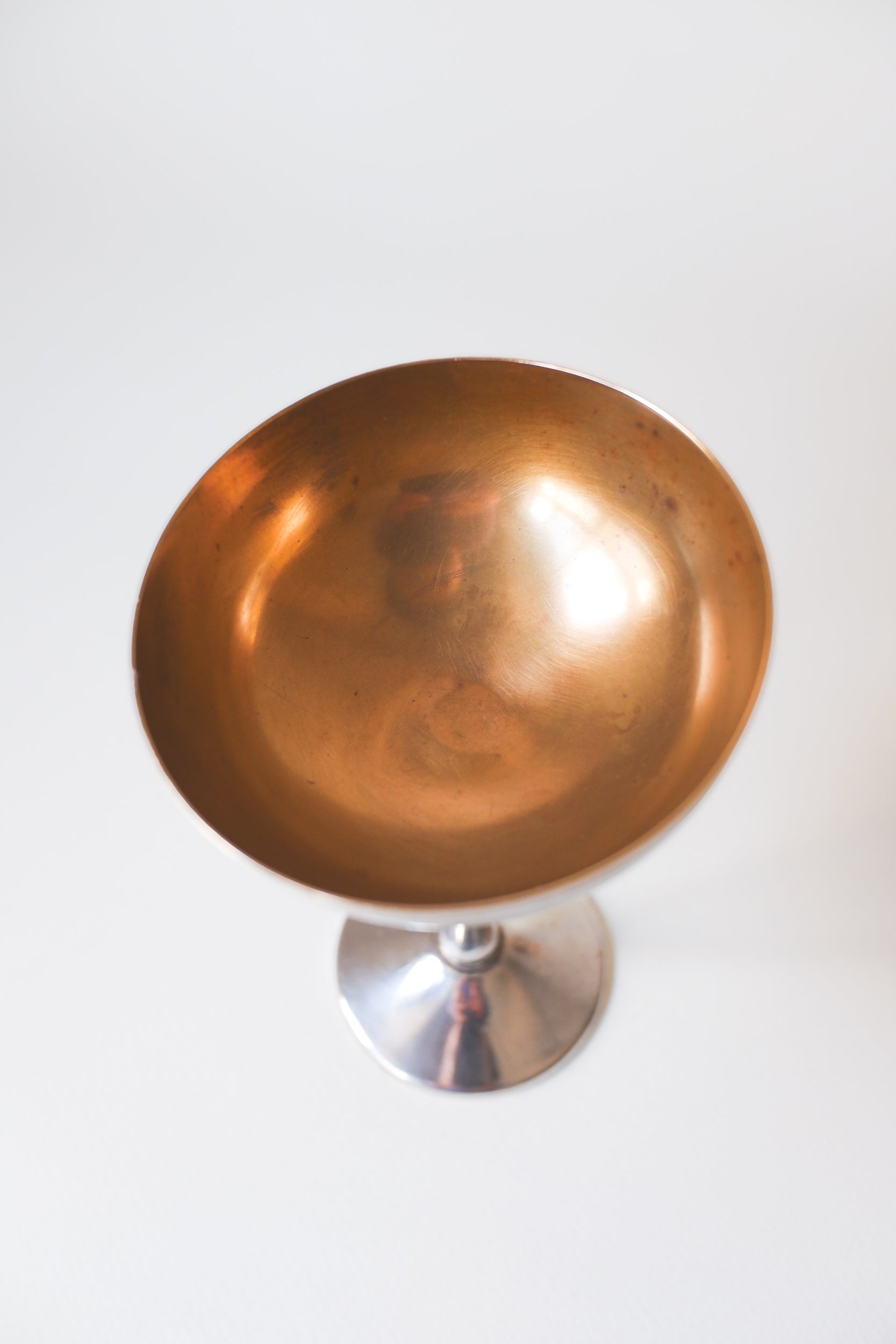 Vintage 鍍銀高腳碗形托杯