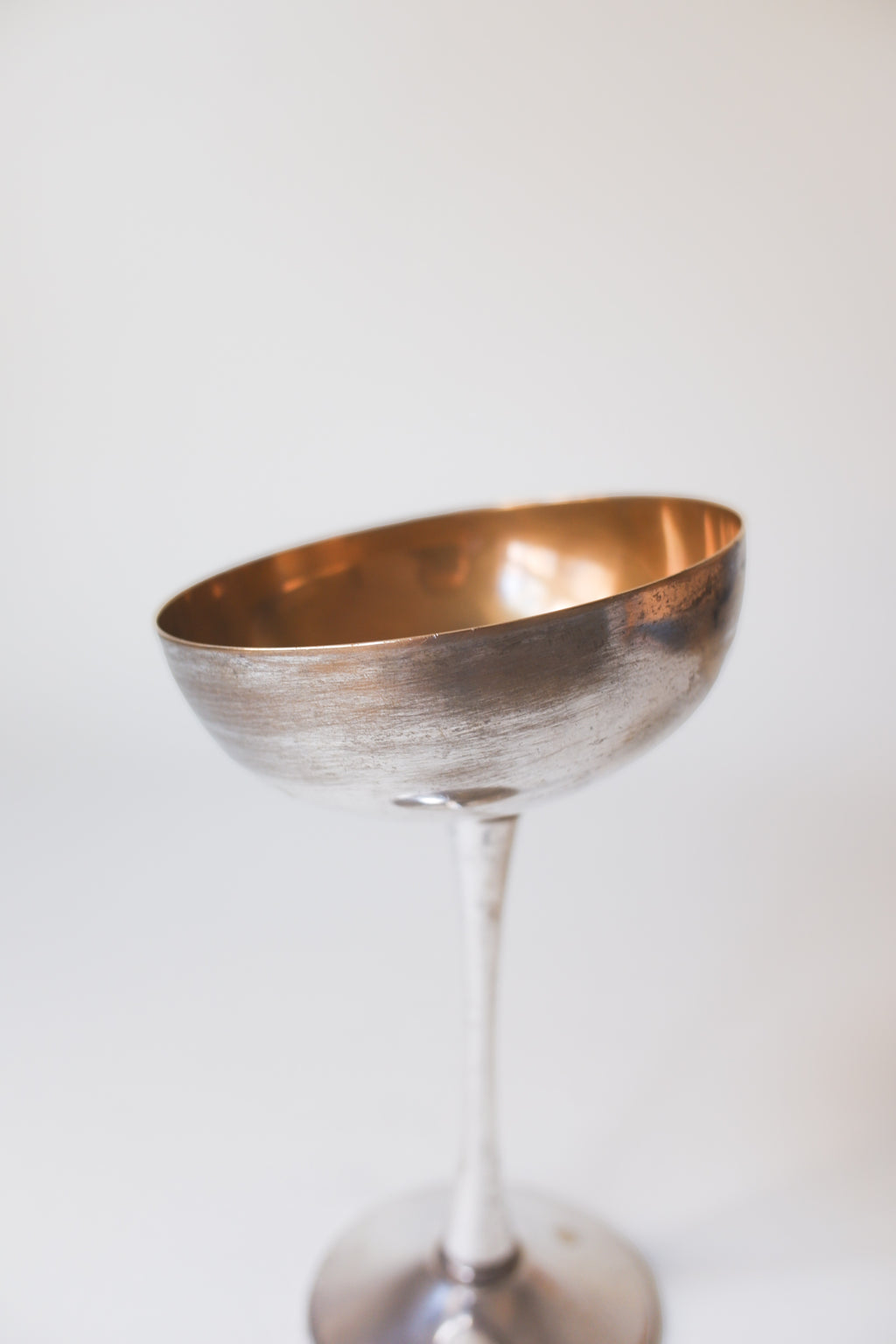 Vintage 鍍銀高腳碗形托杯