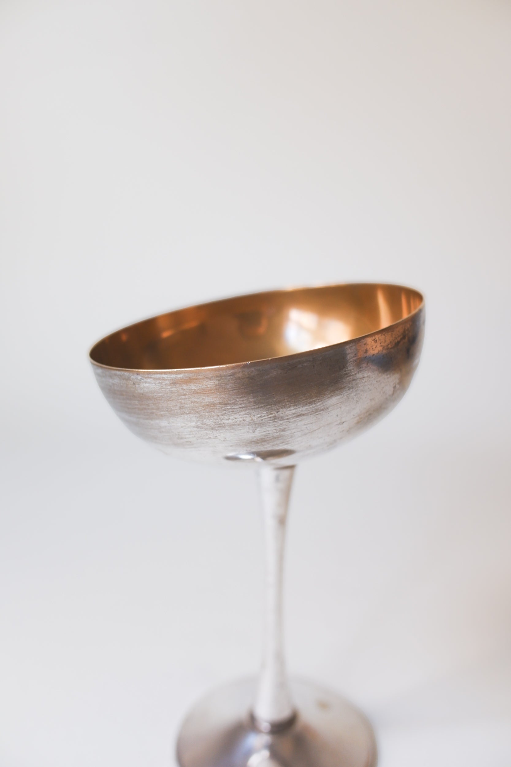 Vintage 鍍銀高腳碗形托杯