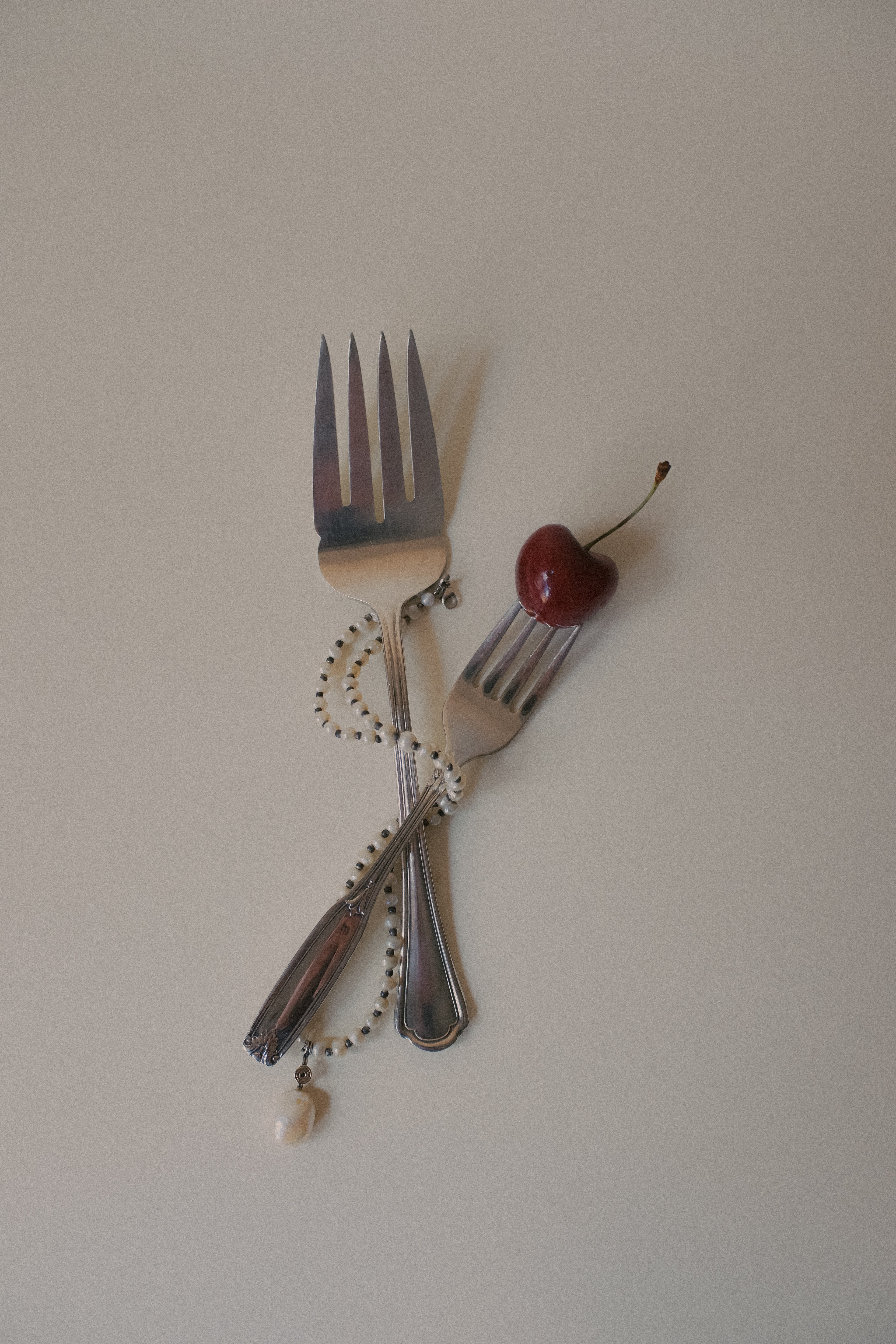 Vintage鍍銀餐叉組(兩隻ㄧ組）