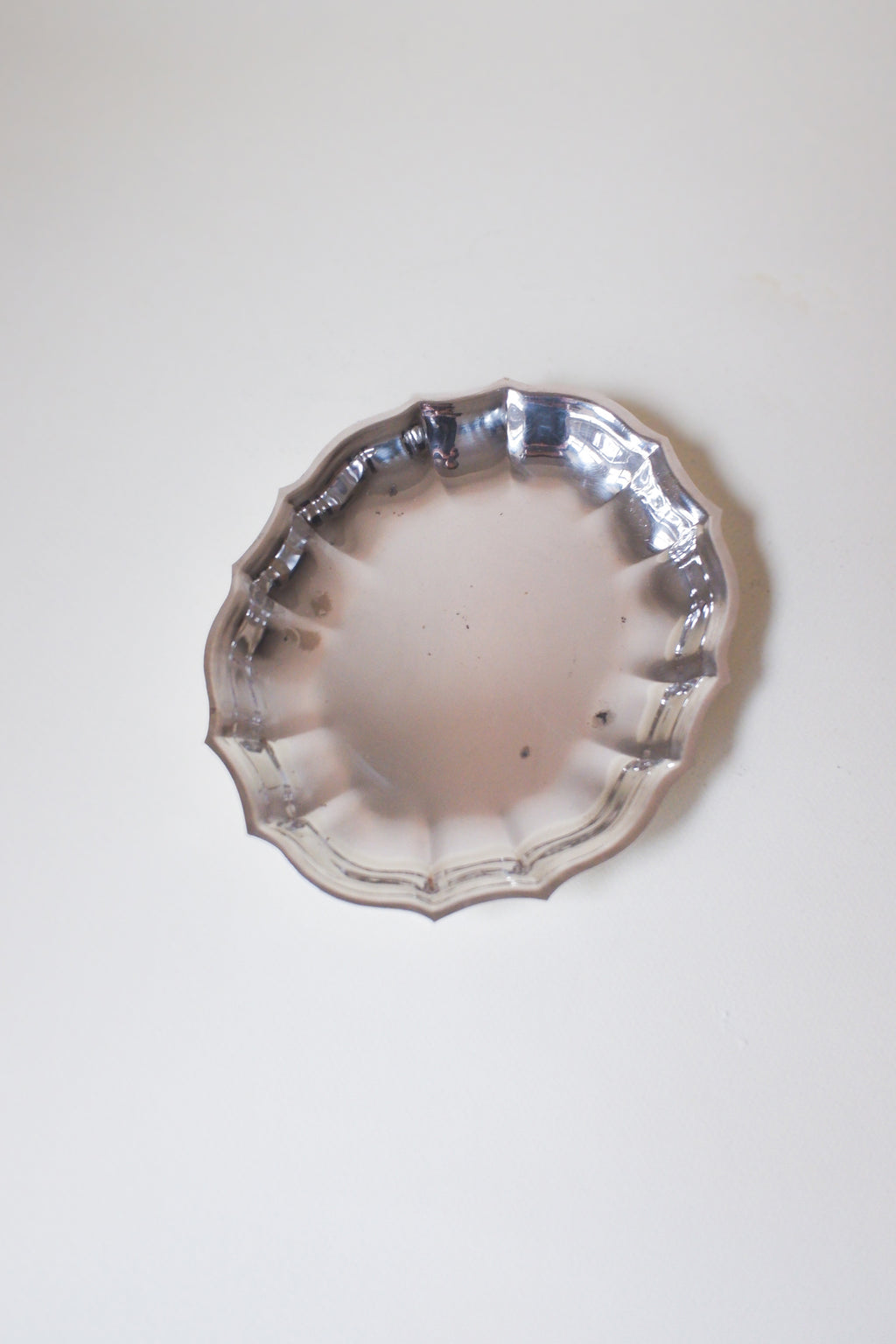 Vintage 鍍銀波紋映光盤