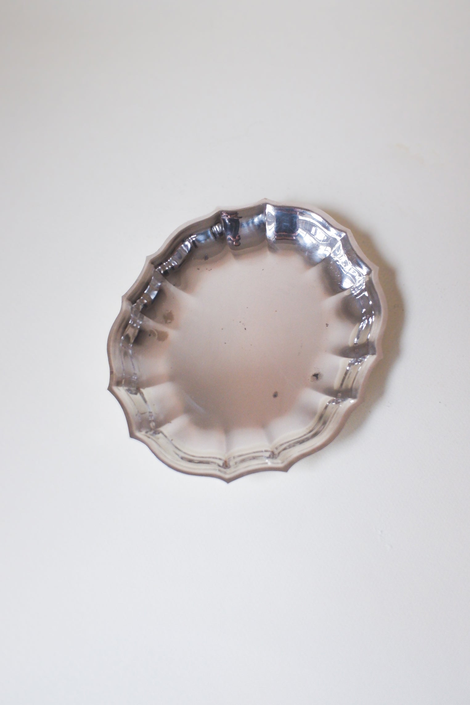 Vintage 鍍銀波紋映光盤