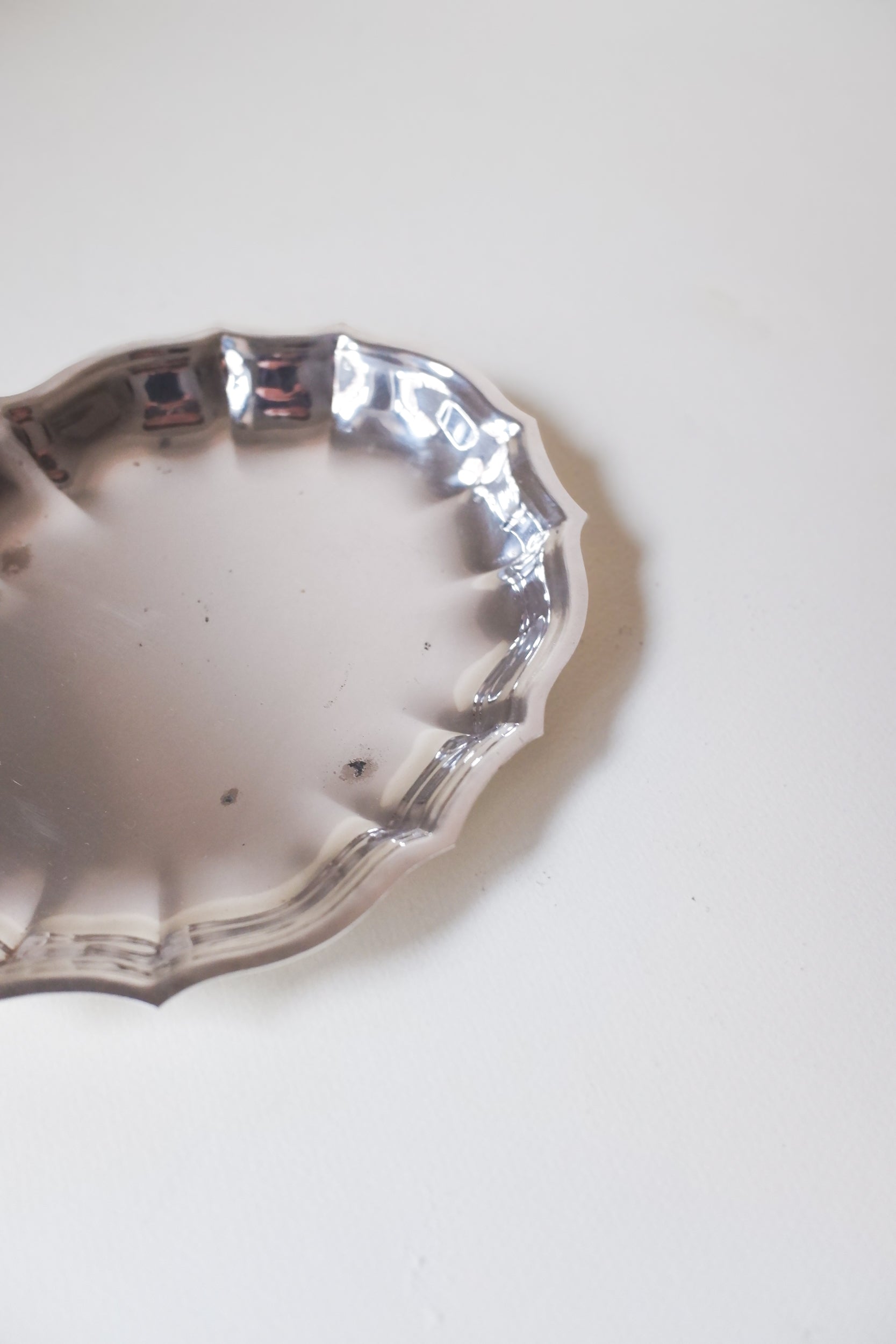 Vintage 鍍銀波紋映光盤