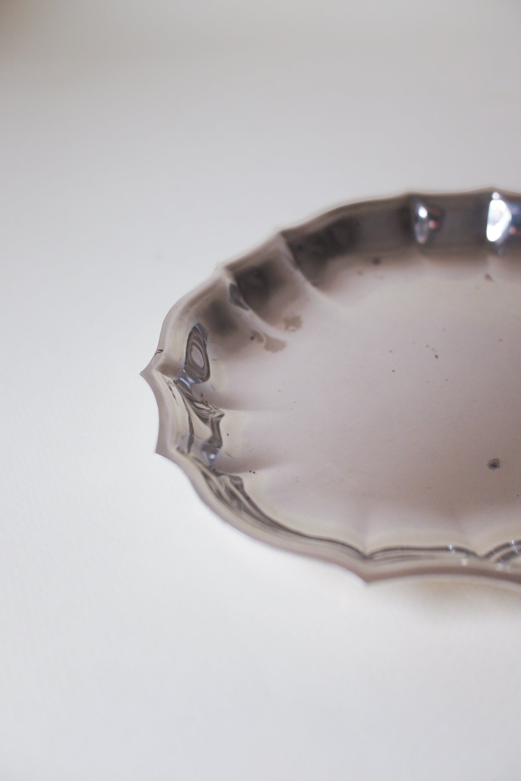 Vintage 鍍銀波紋映光盤