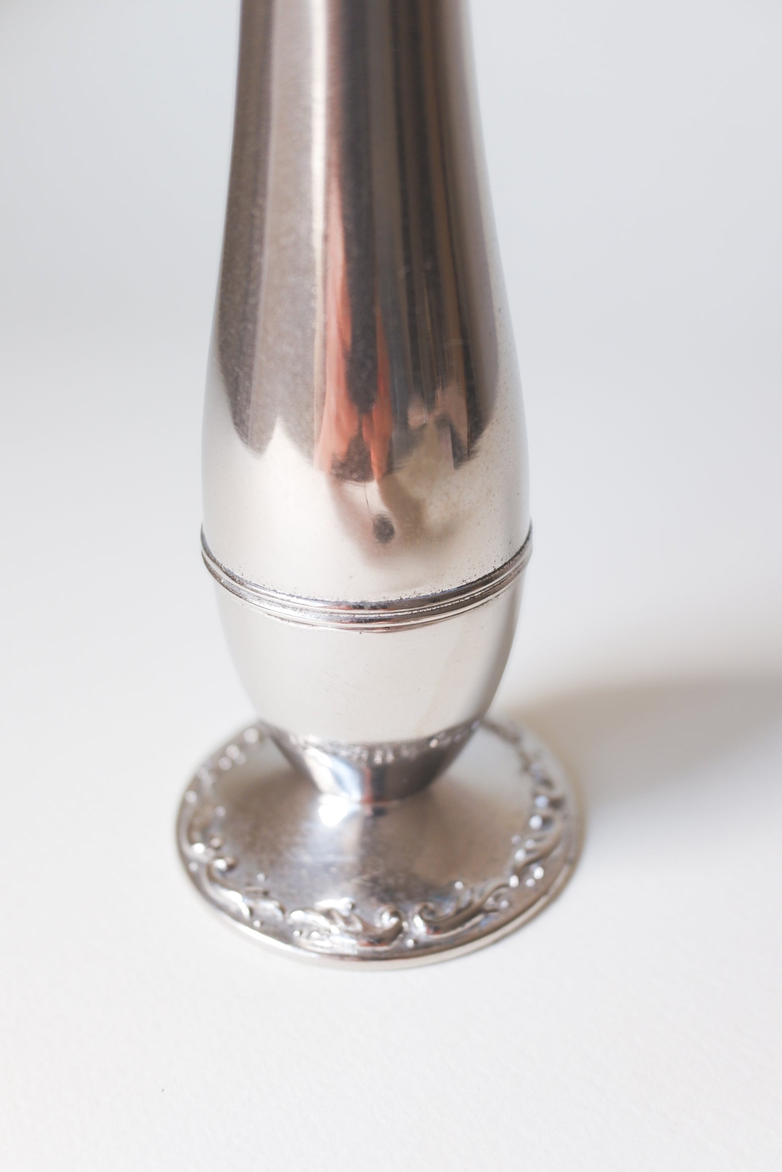 Vintage 鍍銀細身花器