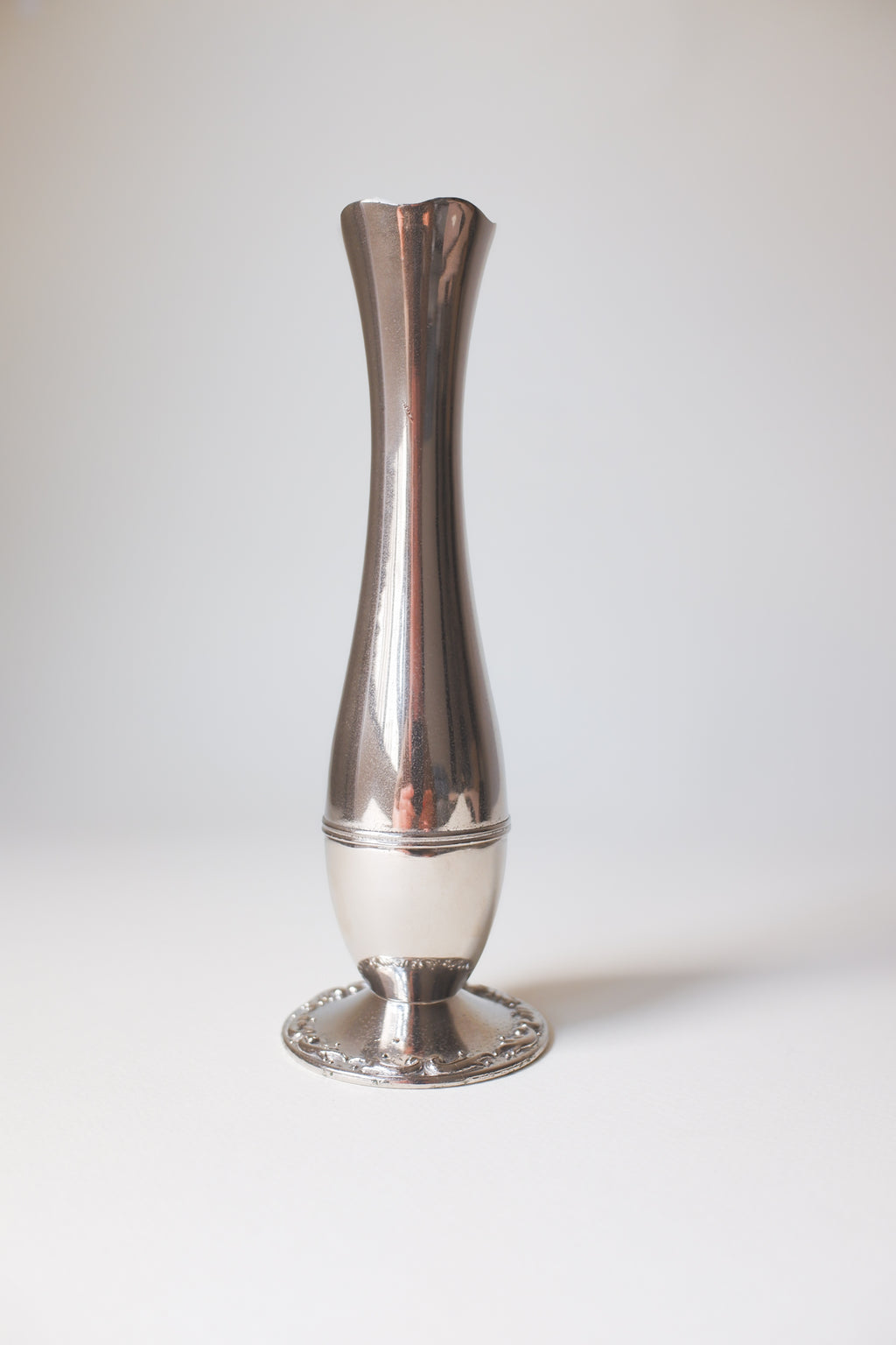 Vintage 鍍銀細身花器