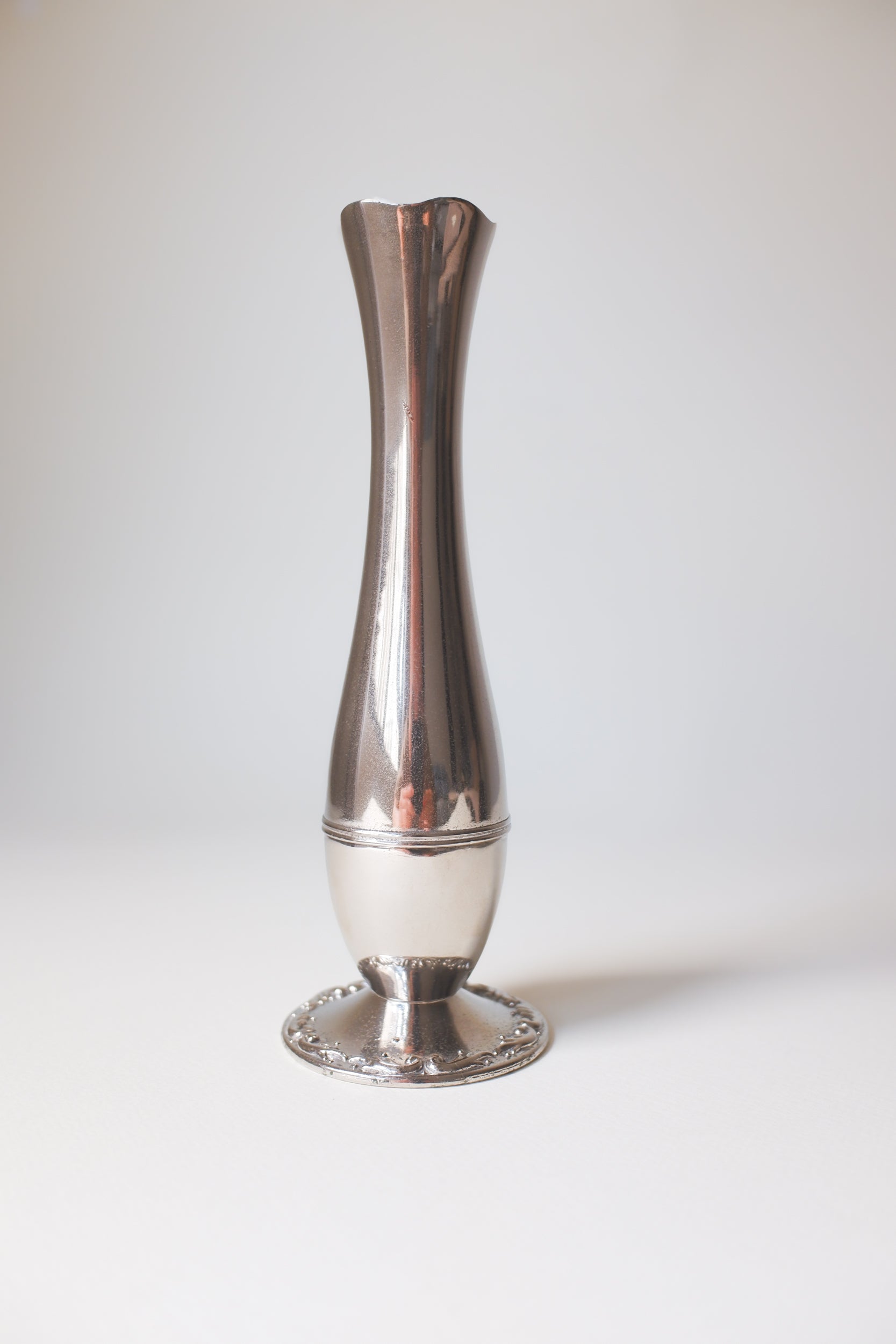 Vintage 鍍銀細身花器