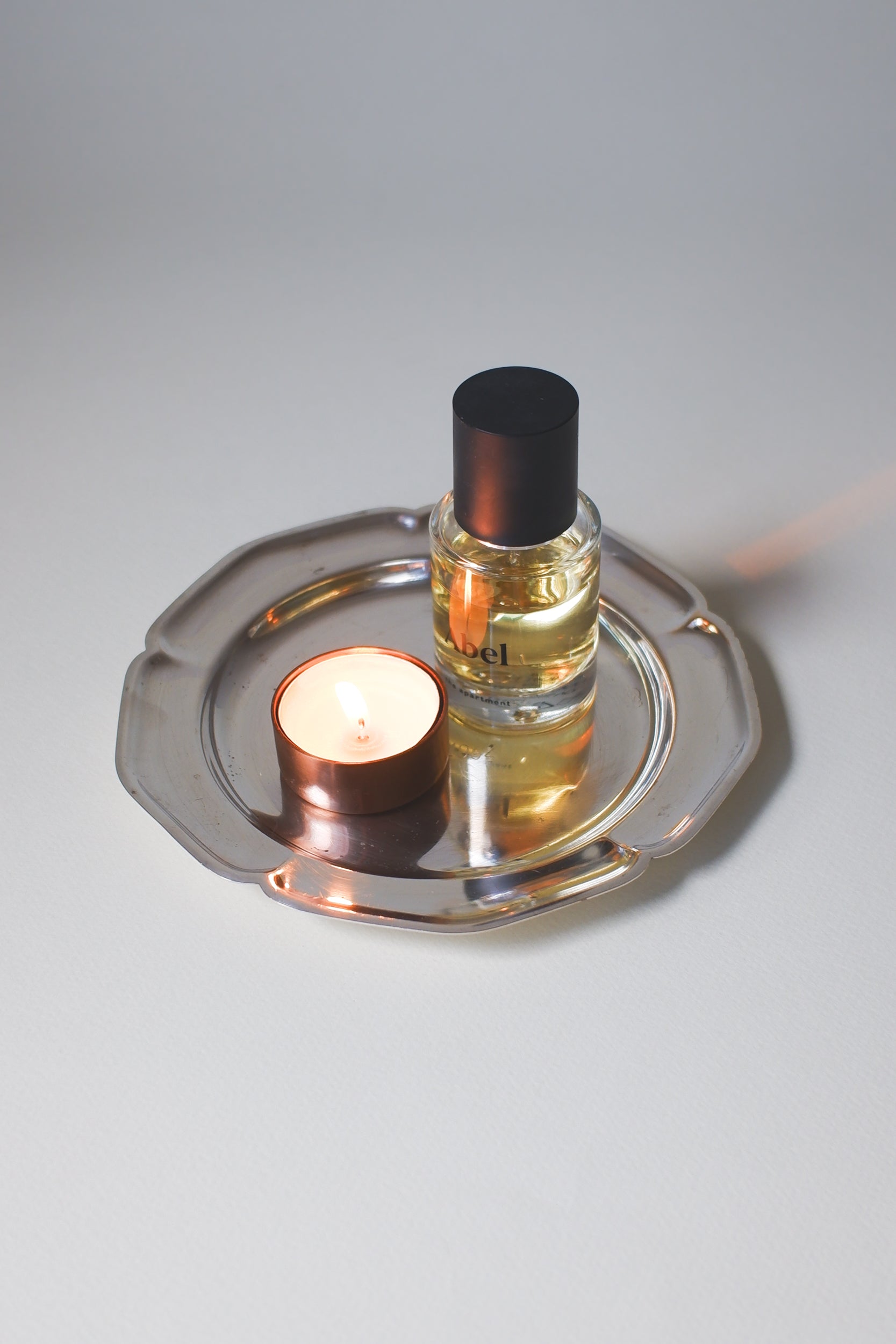 Vintage 鍍銀花瓣邊映光盤