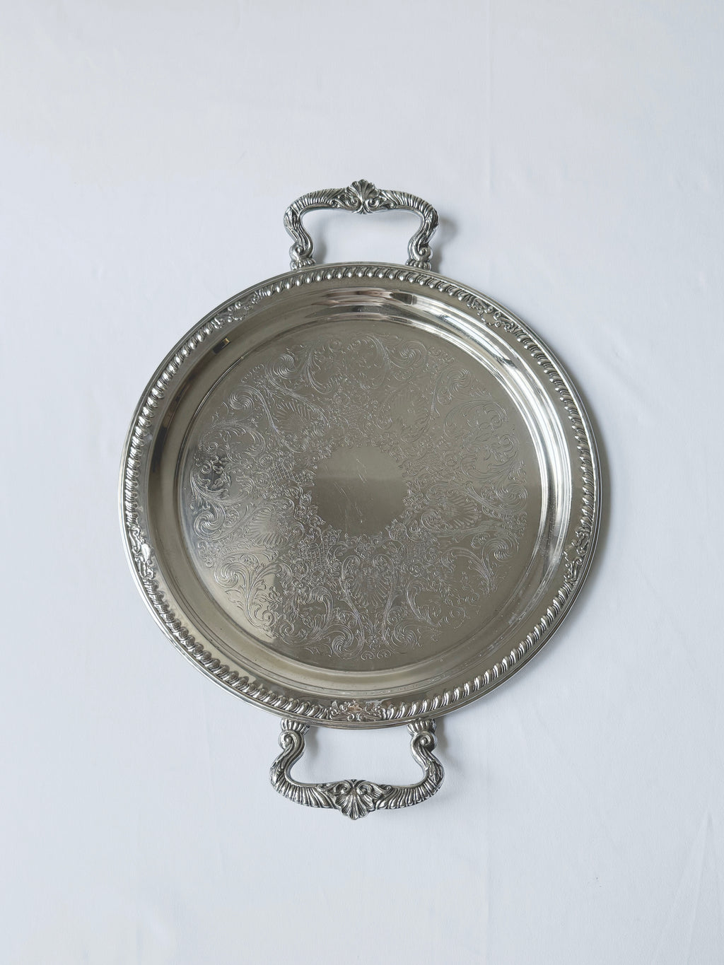 Vintage 1960‘s Sheridan雕飾鍍銀托盤